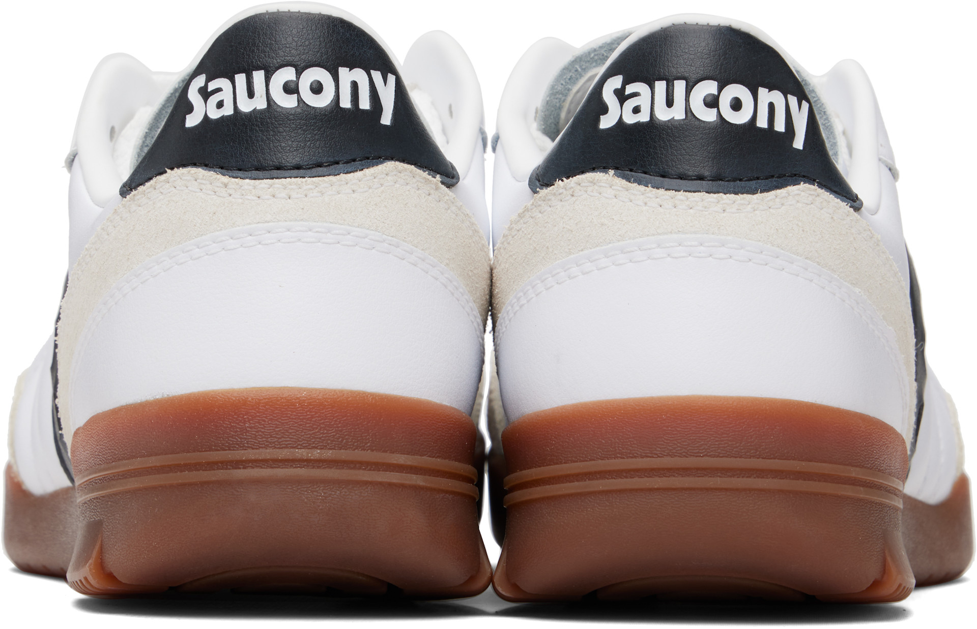 Saucony - Baskets 586i blanches en cuir