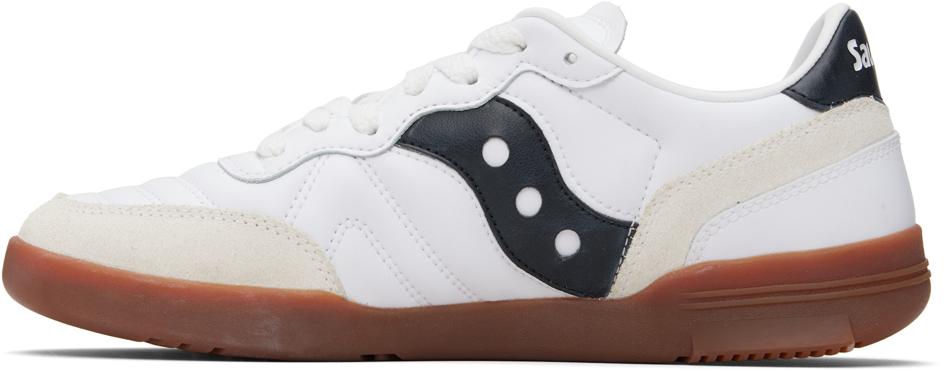 Saucony - Baskets 586i blanches en cuir