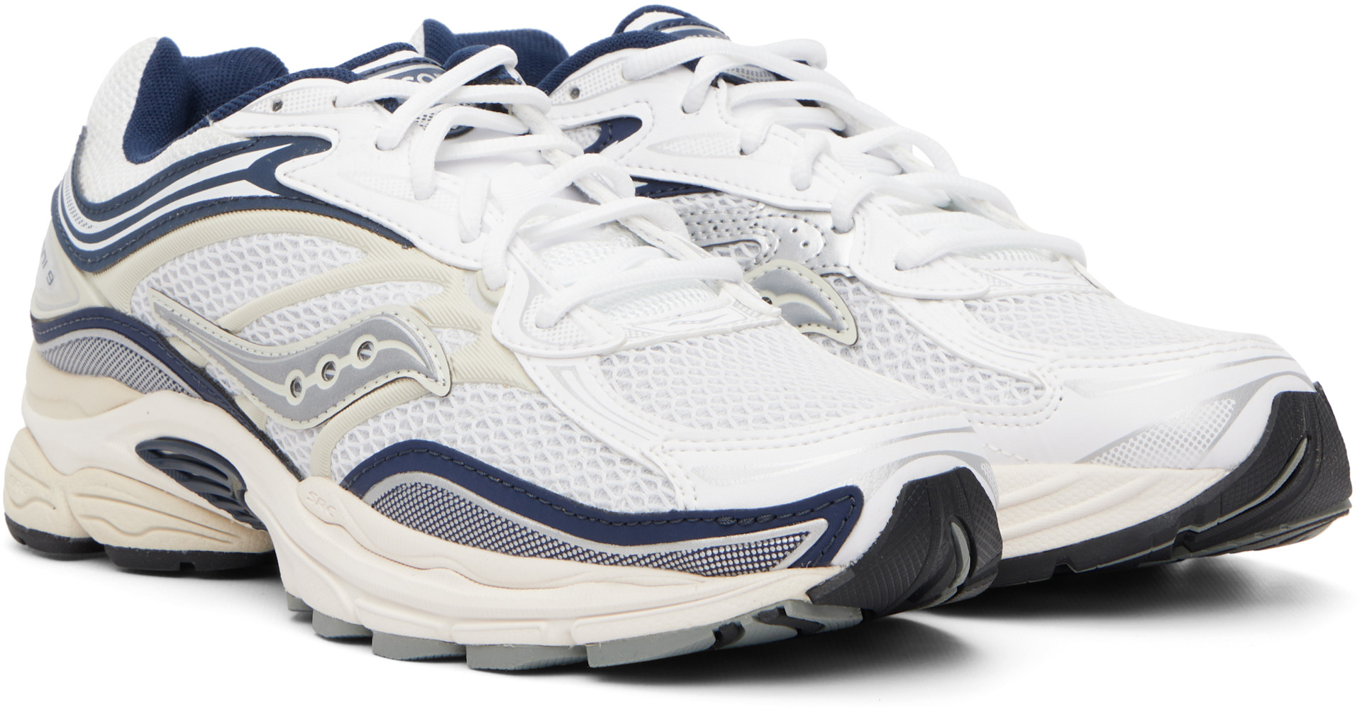 Saucony - White & Navy ProGrid Omni 9 Sneakers
