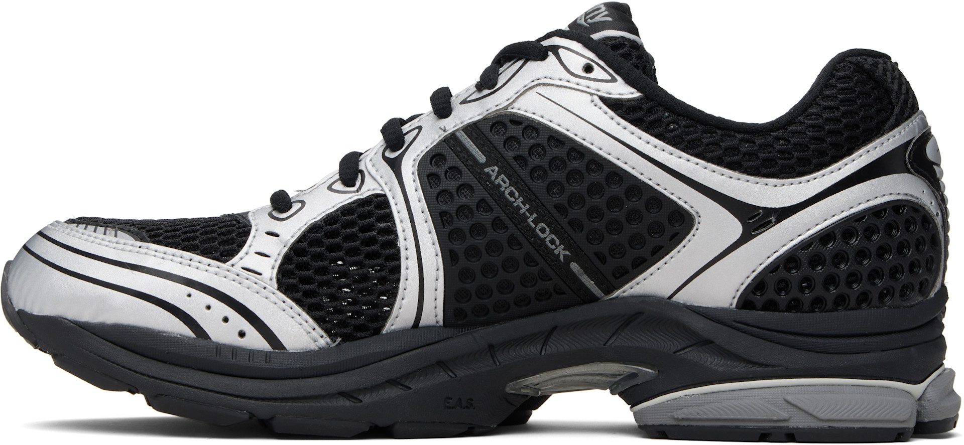 Saucony - Black & Silver ProGrid Triumph 4 Sneakers