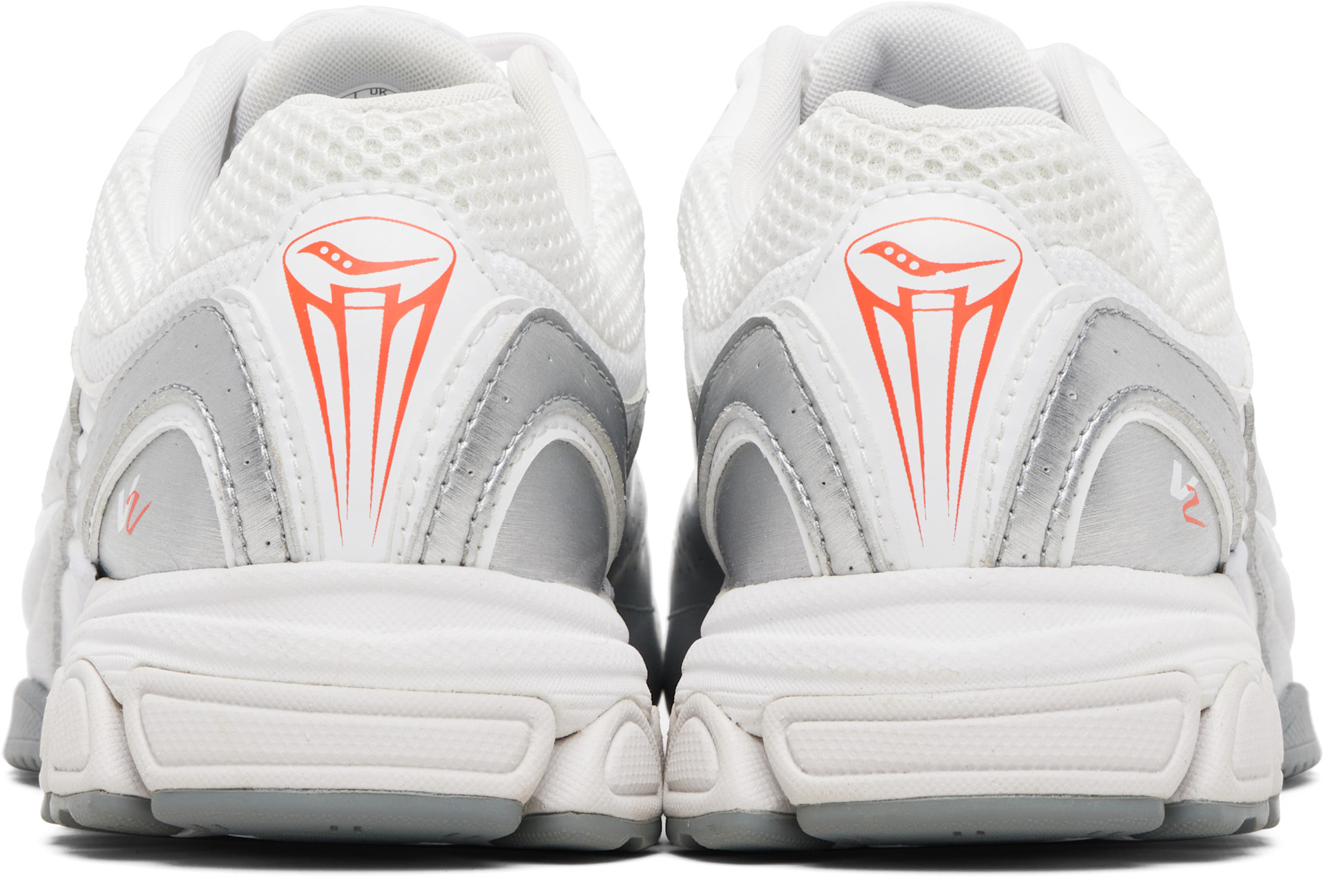 Saucony - 화이트 & 실버 프로그리드 V2 스니커즈