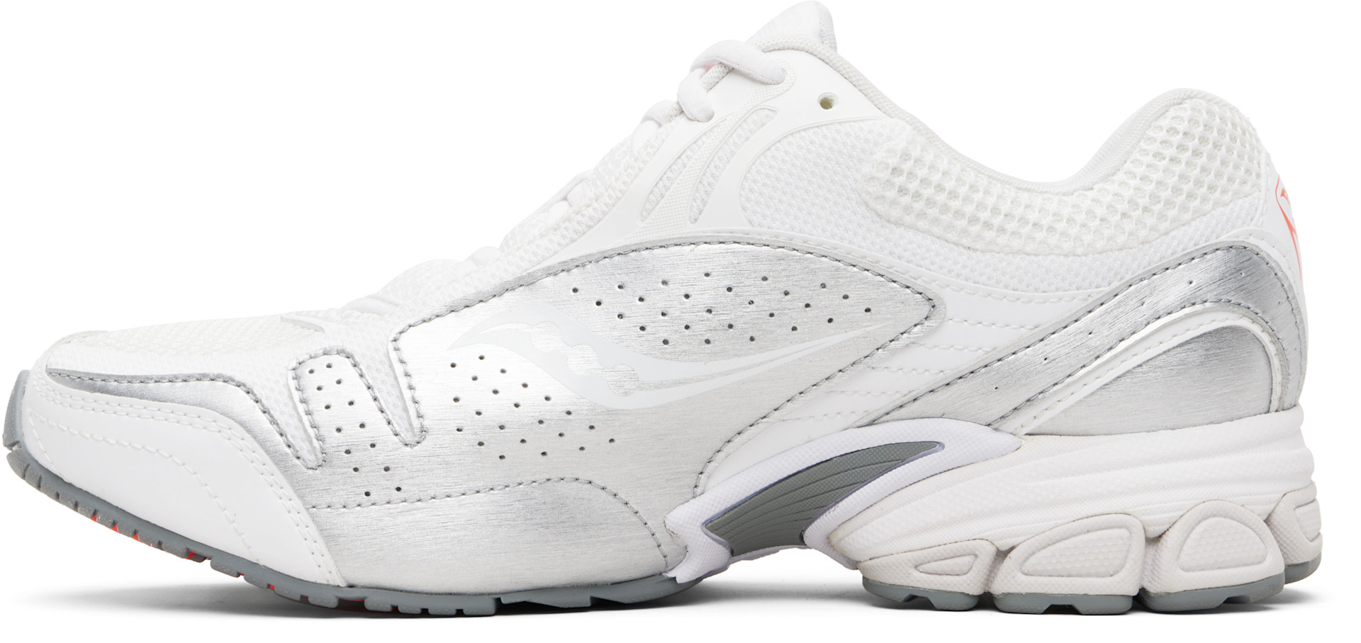Saucony - 화이트 & 실버 프로그리드 V2 스니커즈
