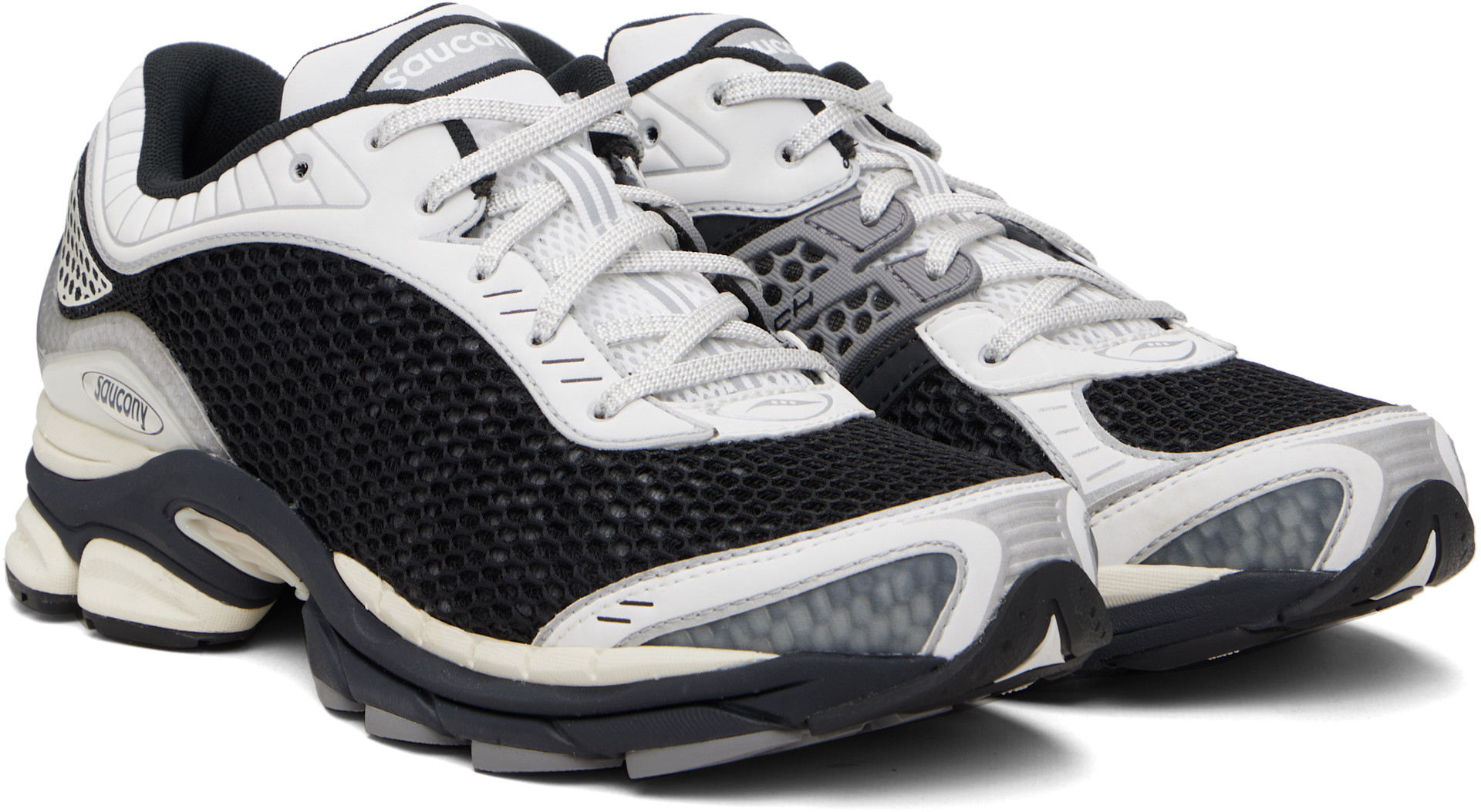 Saucony - White & Black ProGrid Paramount Sneakers