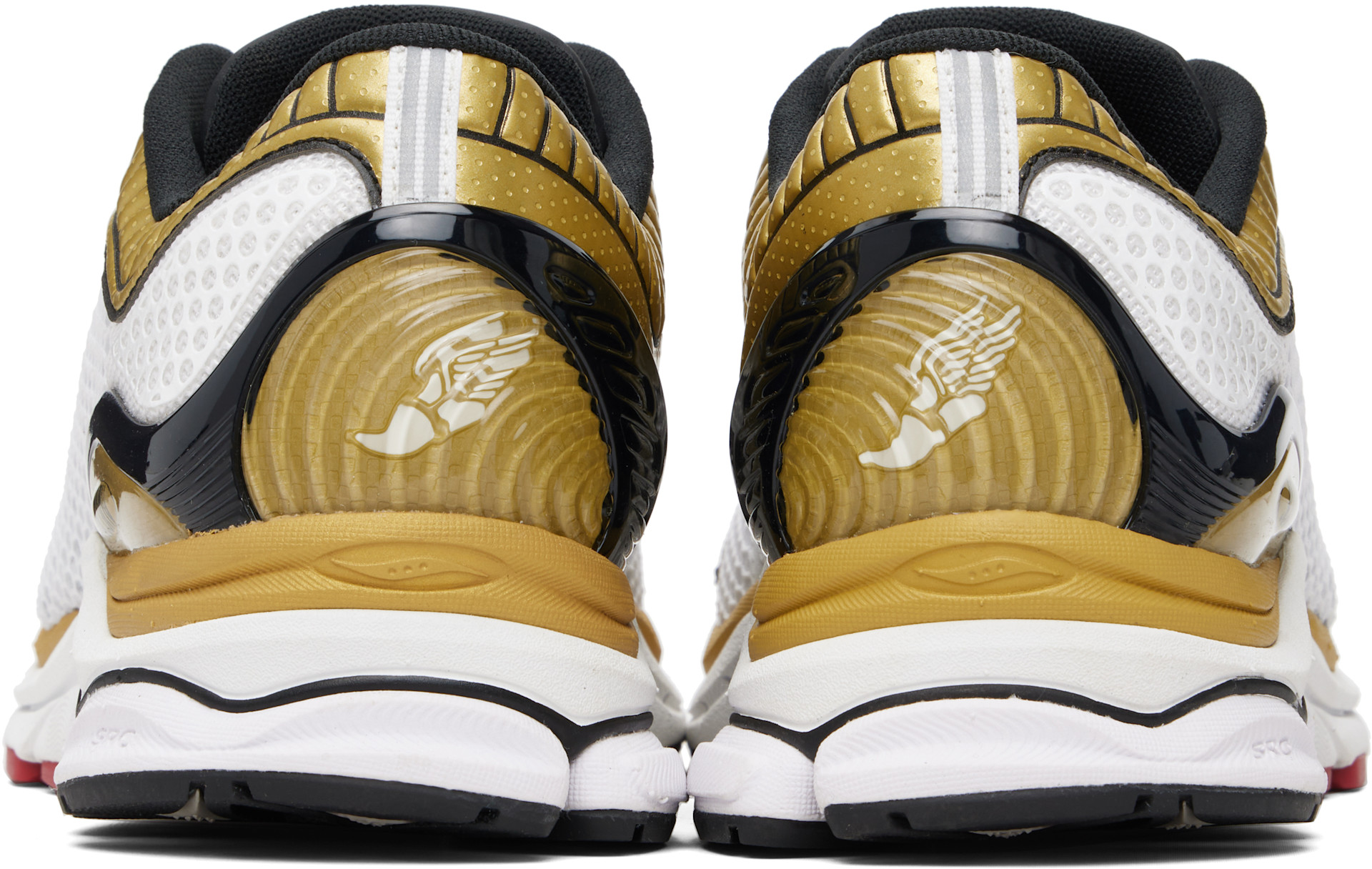 Saucony - Baskets Paramount blanc et doré à technologie ProGrid