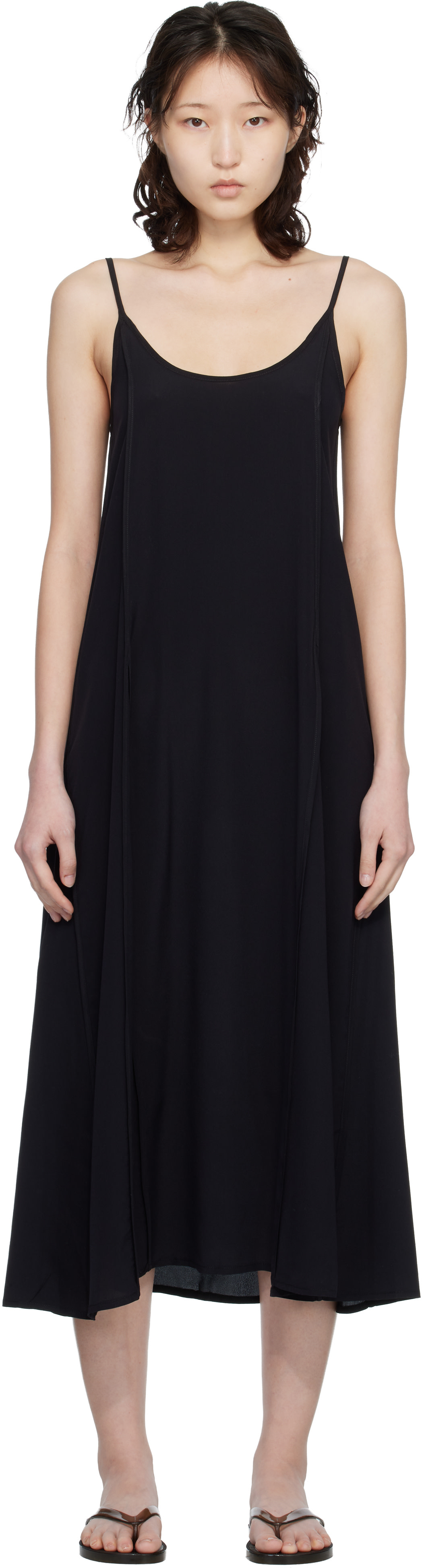 Baserange - Robe longue Ade noire