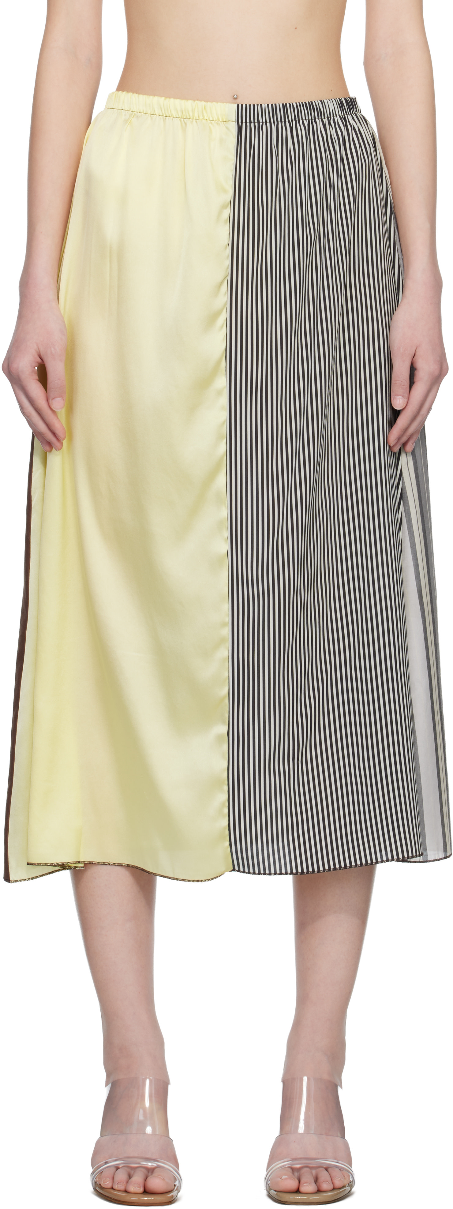 Baserange: SSENSE Exclusive Multicolor Vesa Midi Skirt | SSENSE