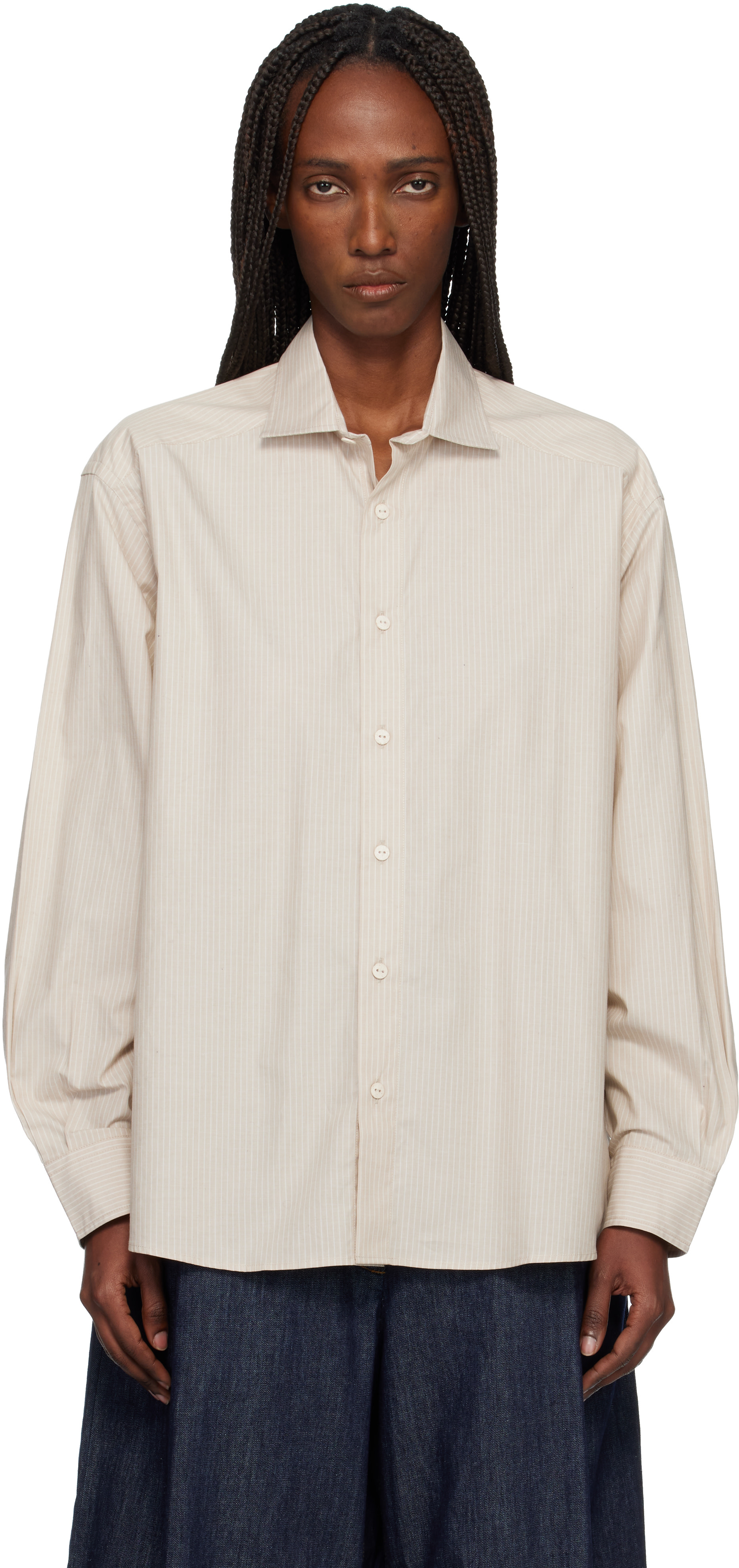 Baserange - Chemise Claude taupe