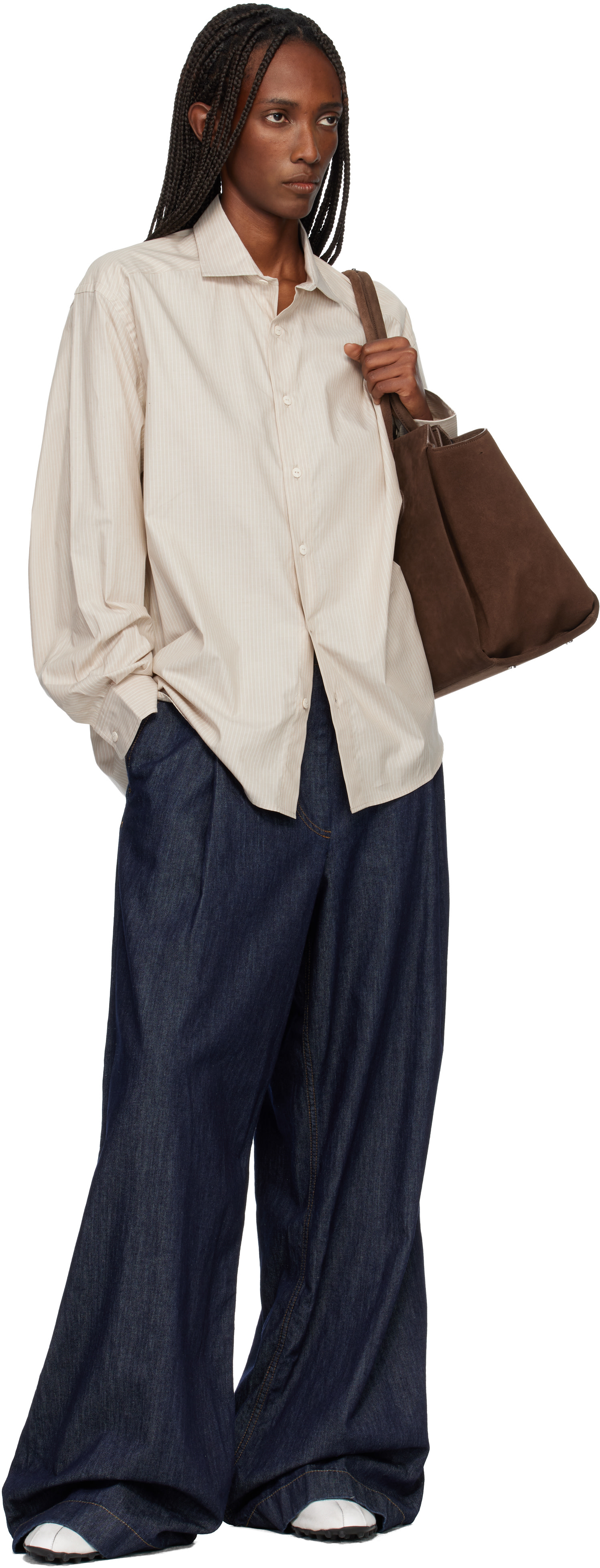 Baserange - Chemise Claude taupe