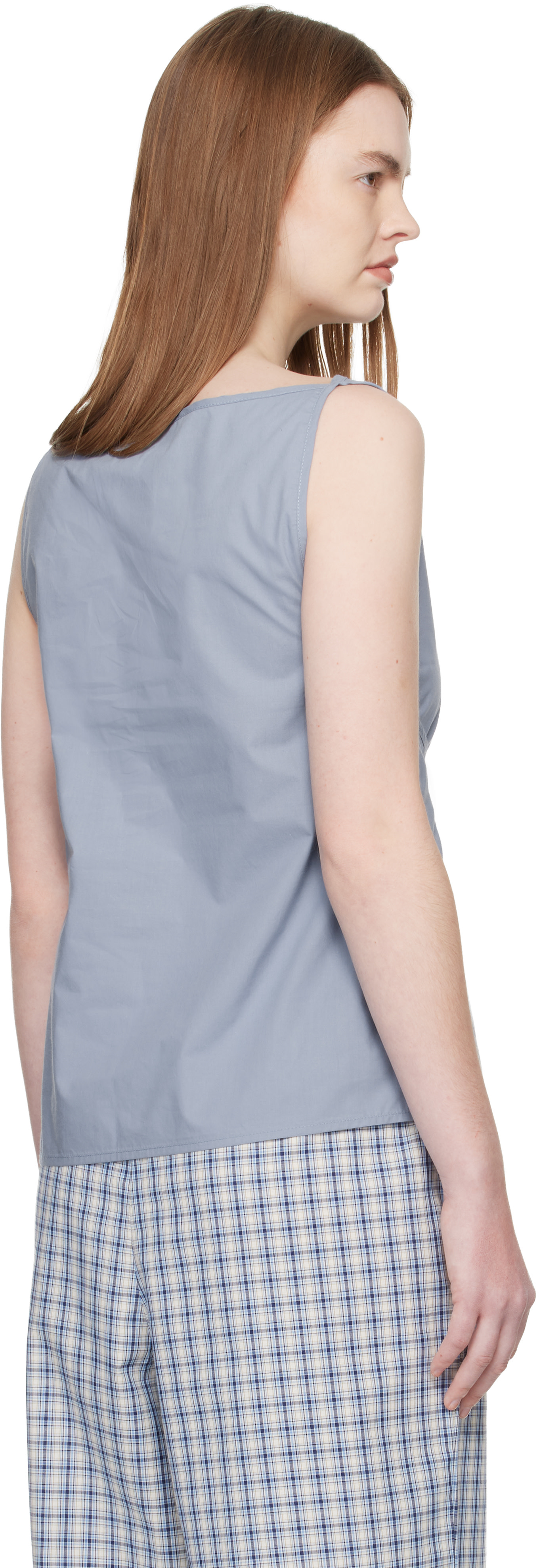 Baserange: Blue Decti Tank Top | SSENSE