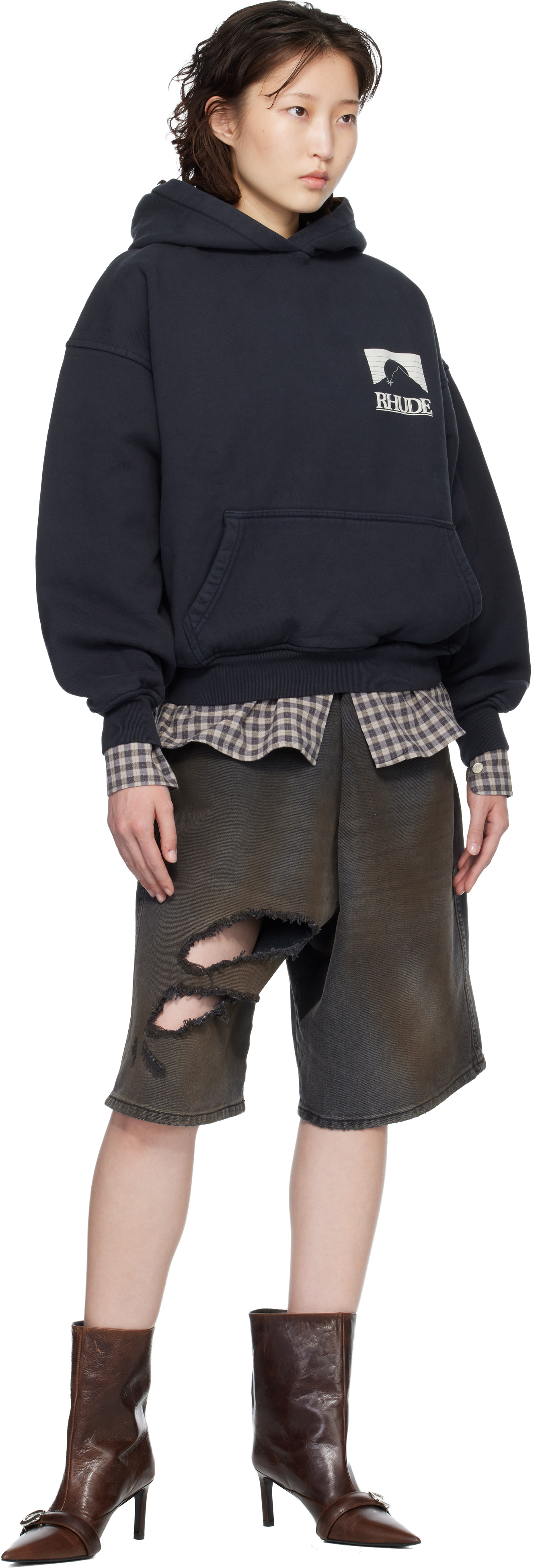Rhude: Black Moonlight Pack Hoodie | SSENSE