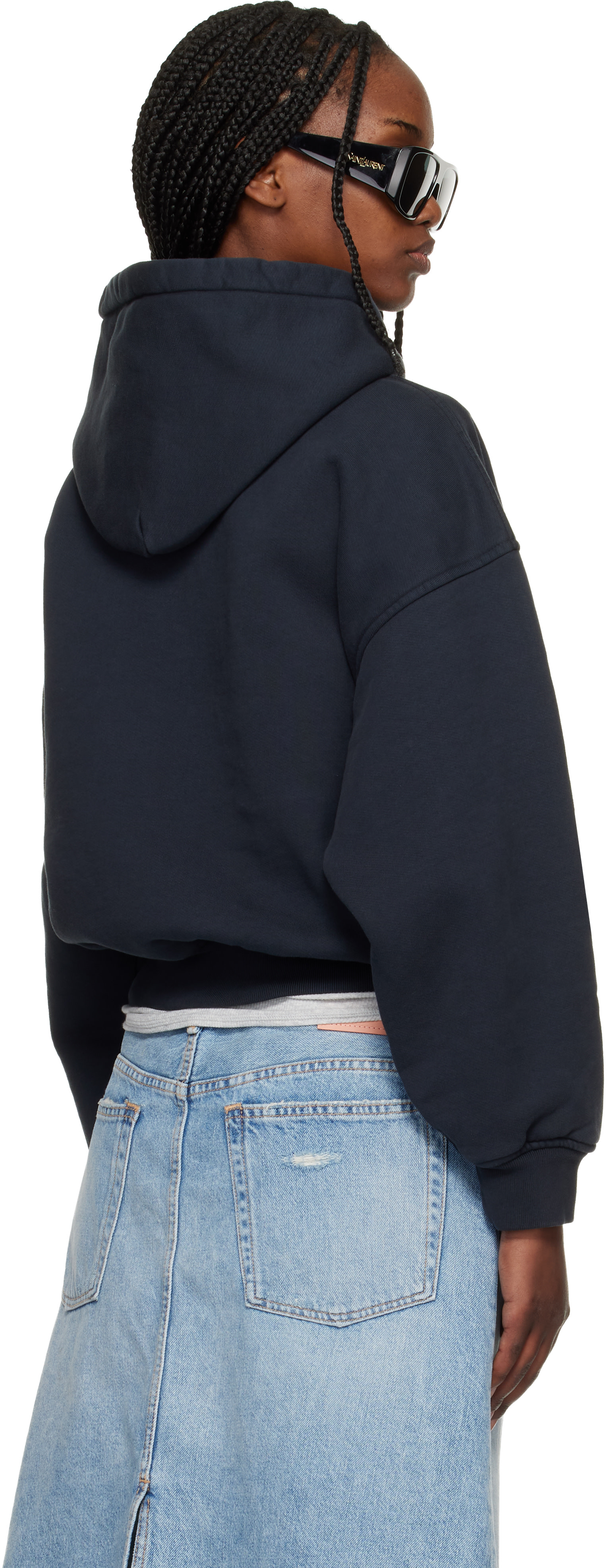 RHUDE ルード 定価約8万円 オーバーサイズ ポロシャツ Rhude: Black 'Rhude Regatta Yacht Club' Hoodie | SSENSE