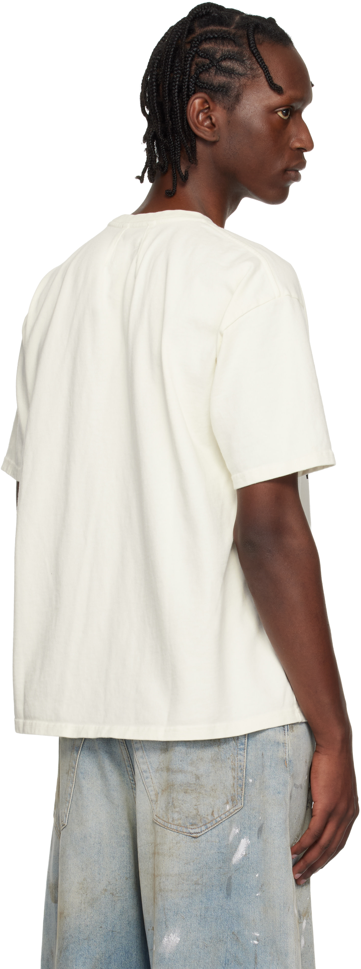 Rhude: Off-White 'Rhude Regatta Club' T-shirt | SSENSE