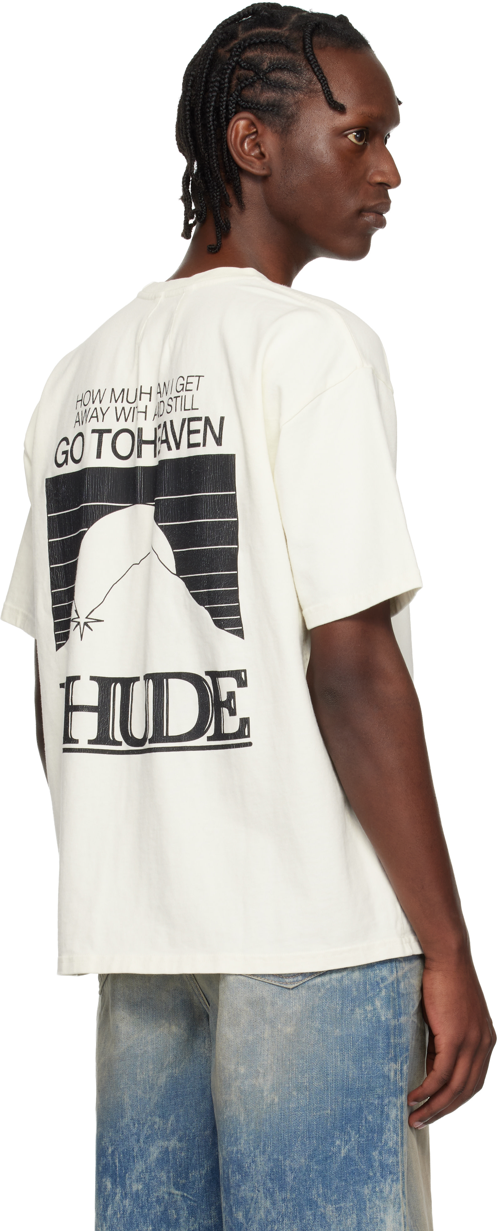 Rhude - 오프 화이트 문라이트 팩 티셔츠