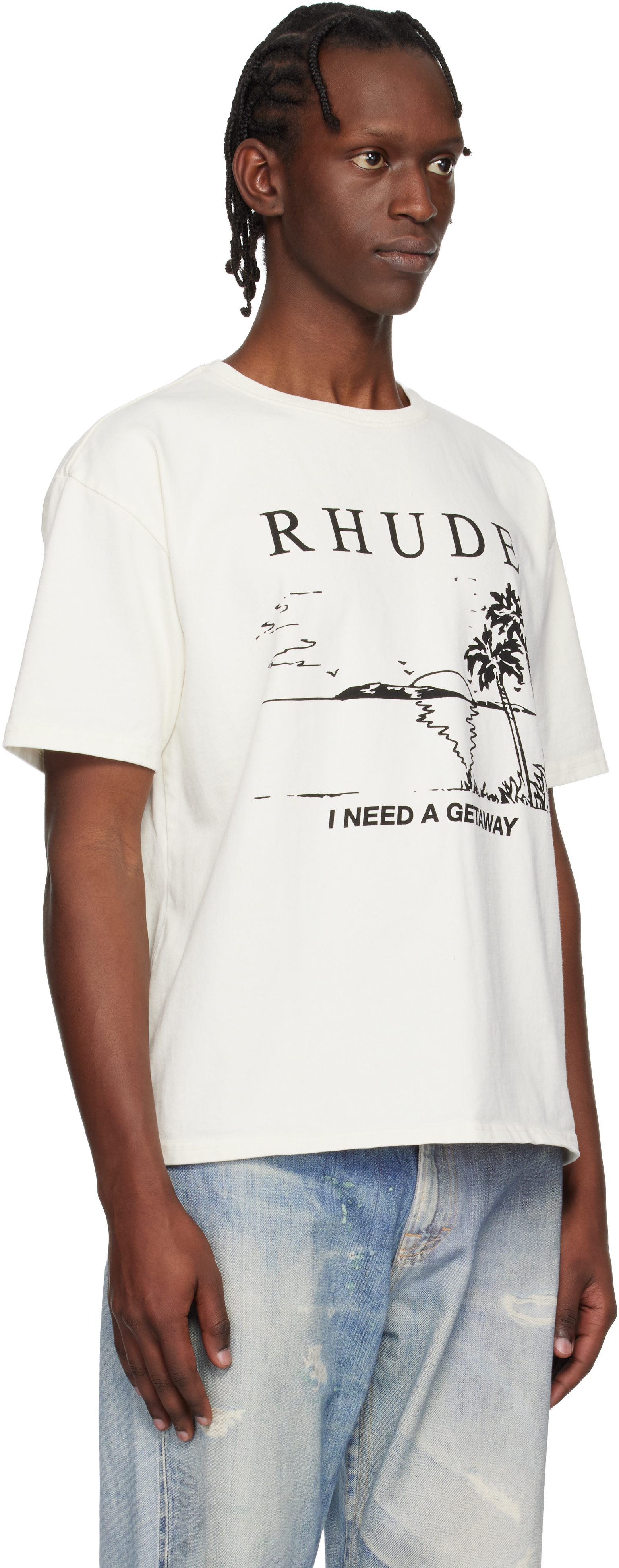Rhude - Off-White 'I Need A Getaway' T-shirt