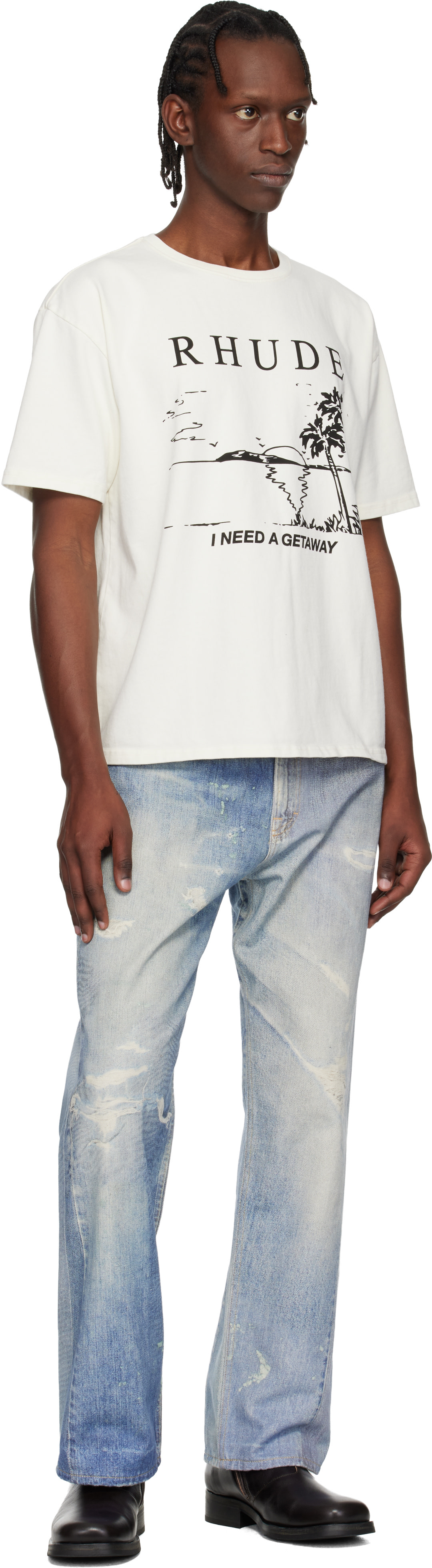 Rhude - Off-White 'I Need A Getaway' T-shirt