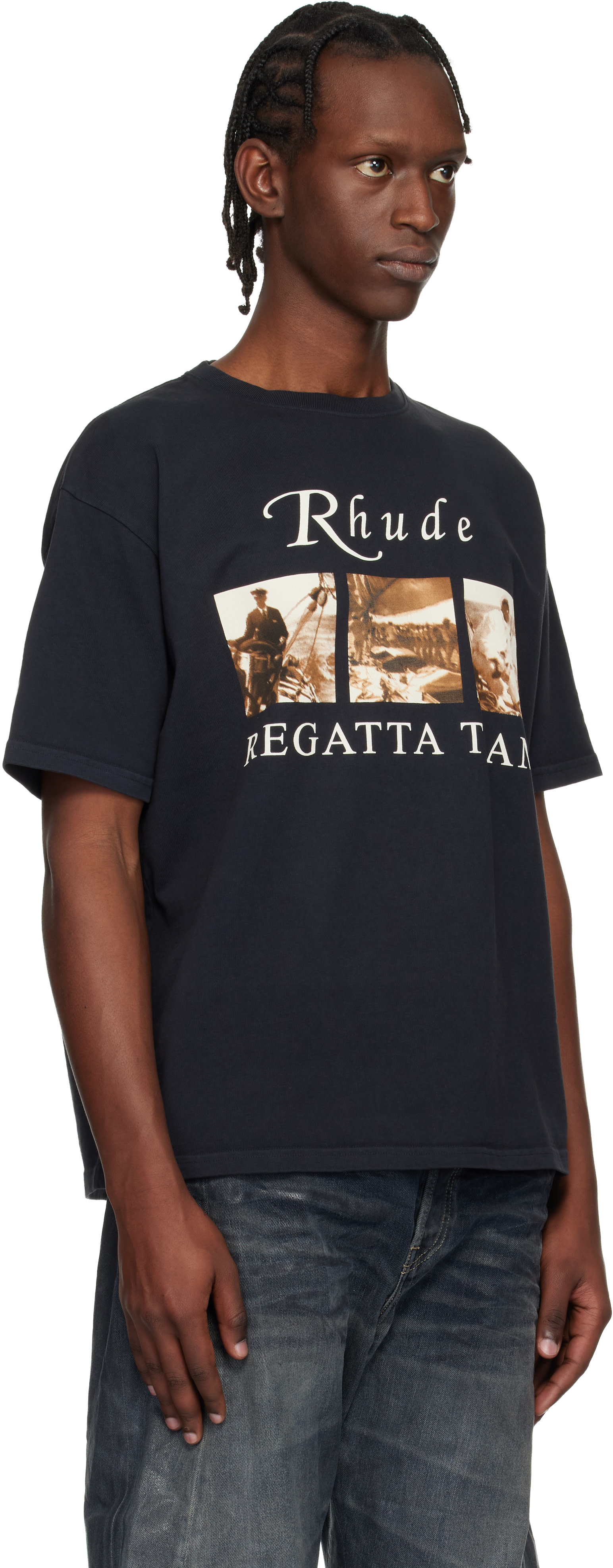 Rhude - Black USVI Regatta Tour T-shirt