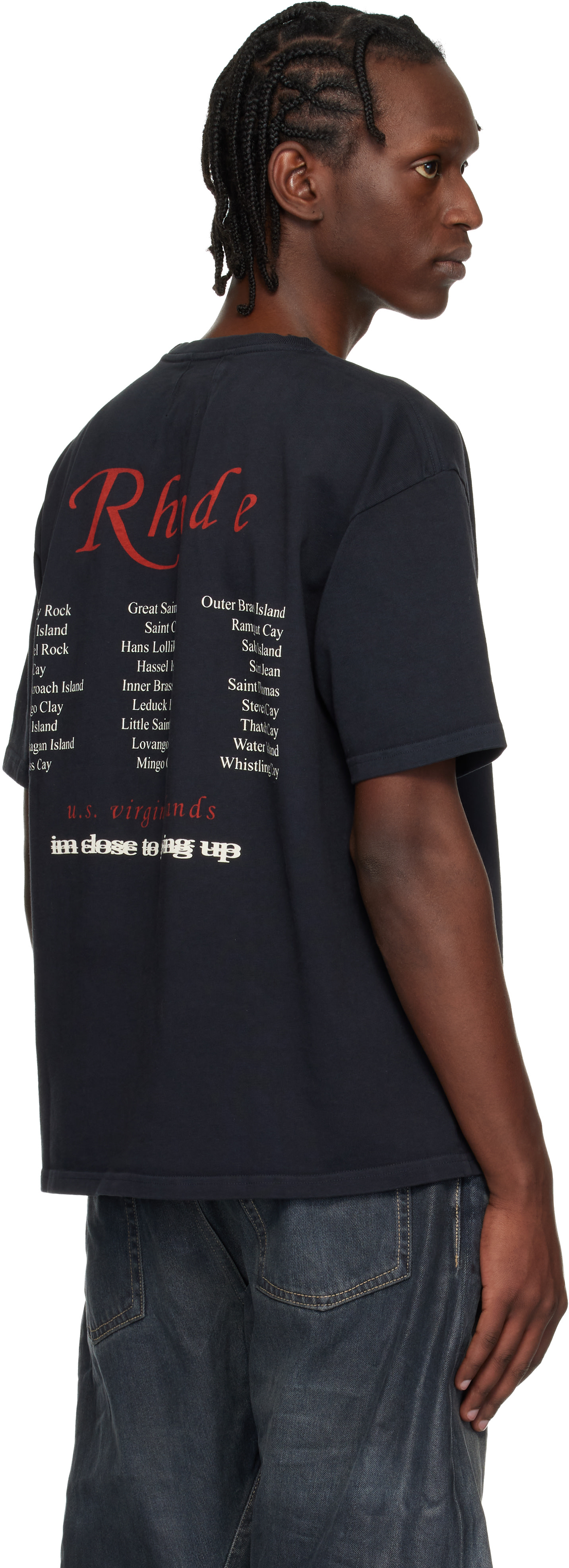 Rhude - Black USVI Regatta Tour T-shirt