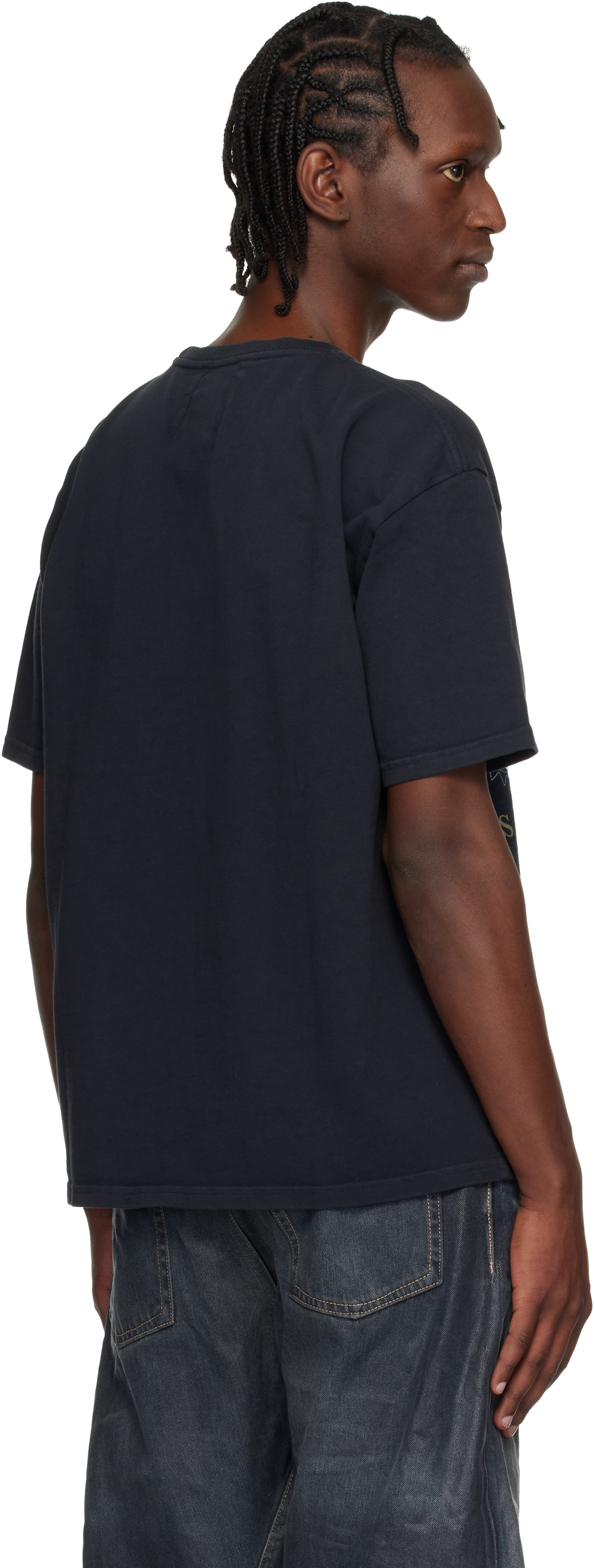 Rhude - Black USA Sailing Icon T-shirt