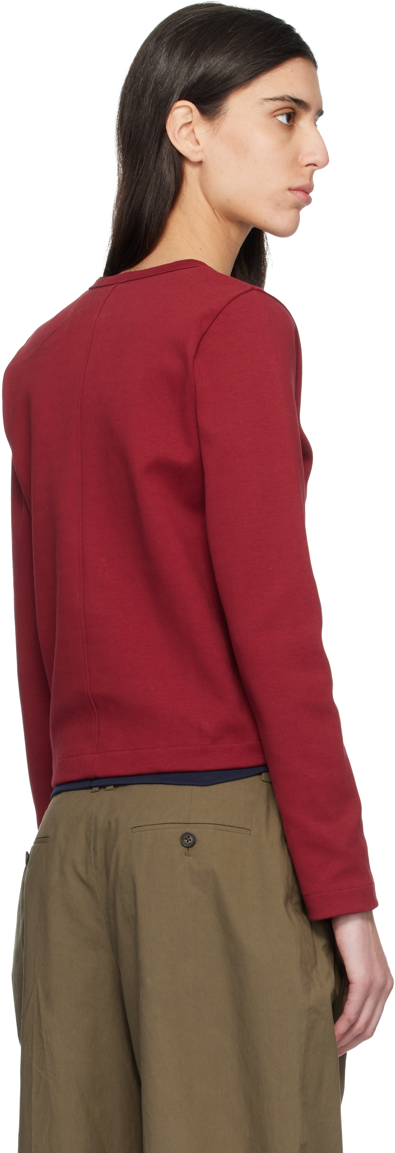 FLORE FLORE: Red Poppy Cardigan | SSENSE Canada