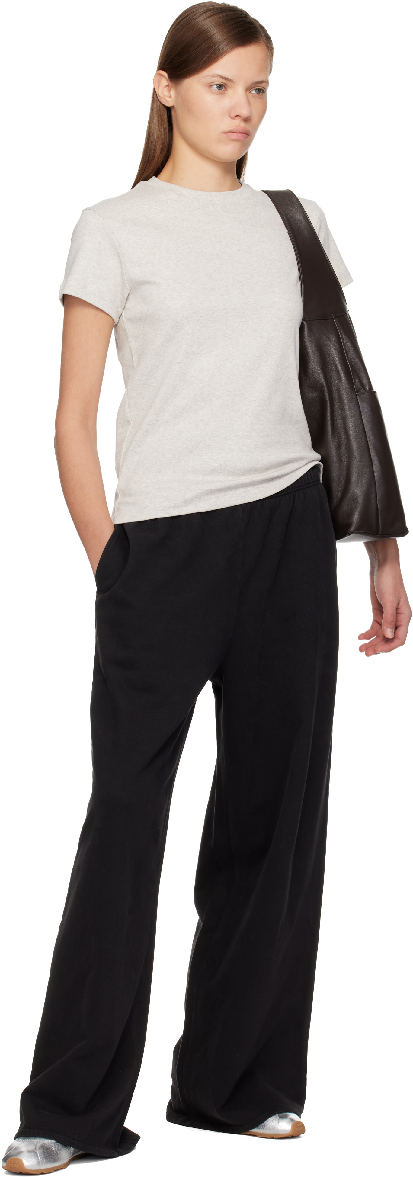 FLORE FLORE - T-shirt Monica gris