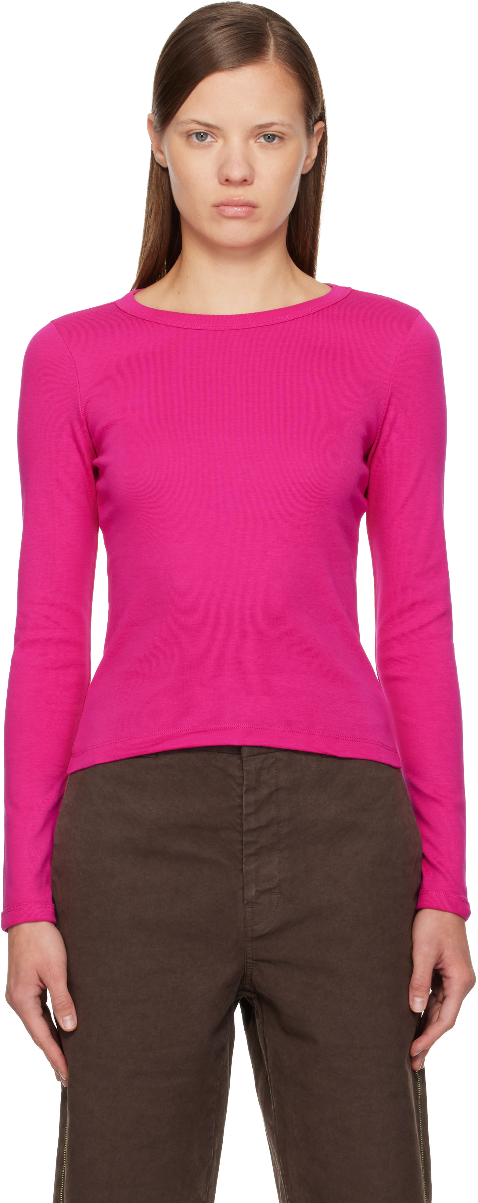 FLORE FLORE: Pink Max T-shirt | SSENSE Ireland