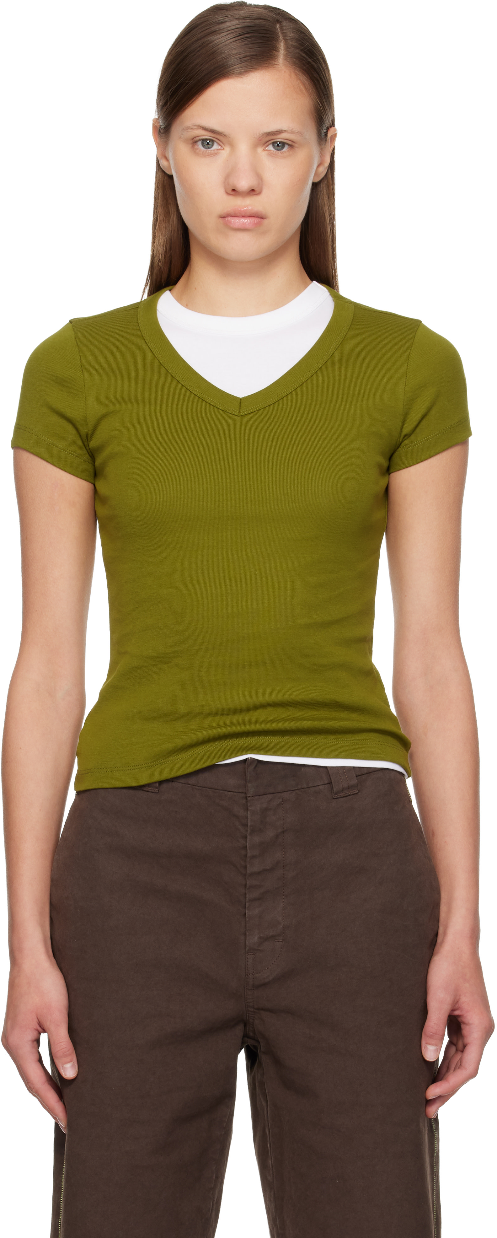 FLORE FLORE - Micro t-shirt Jill vert