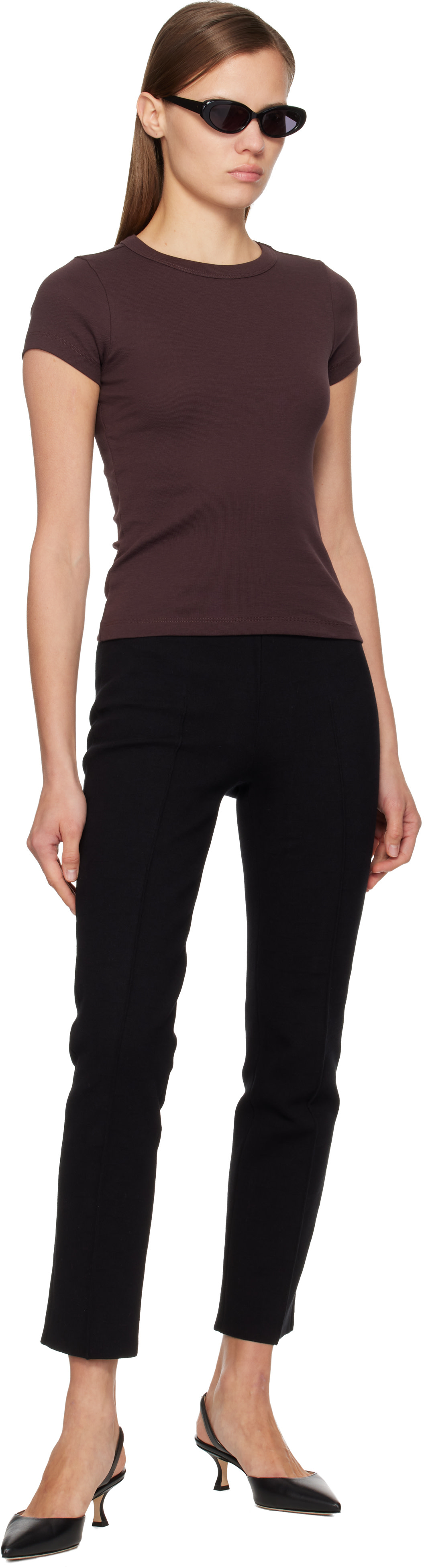 FLORE FLORE - Micro t-shirt Car brun