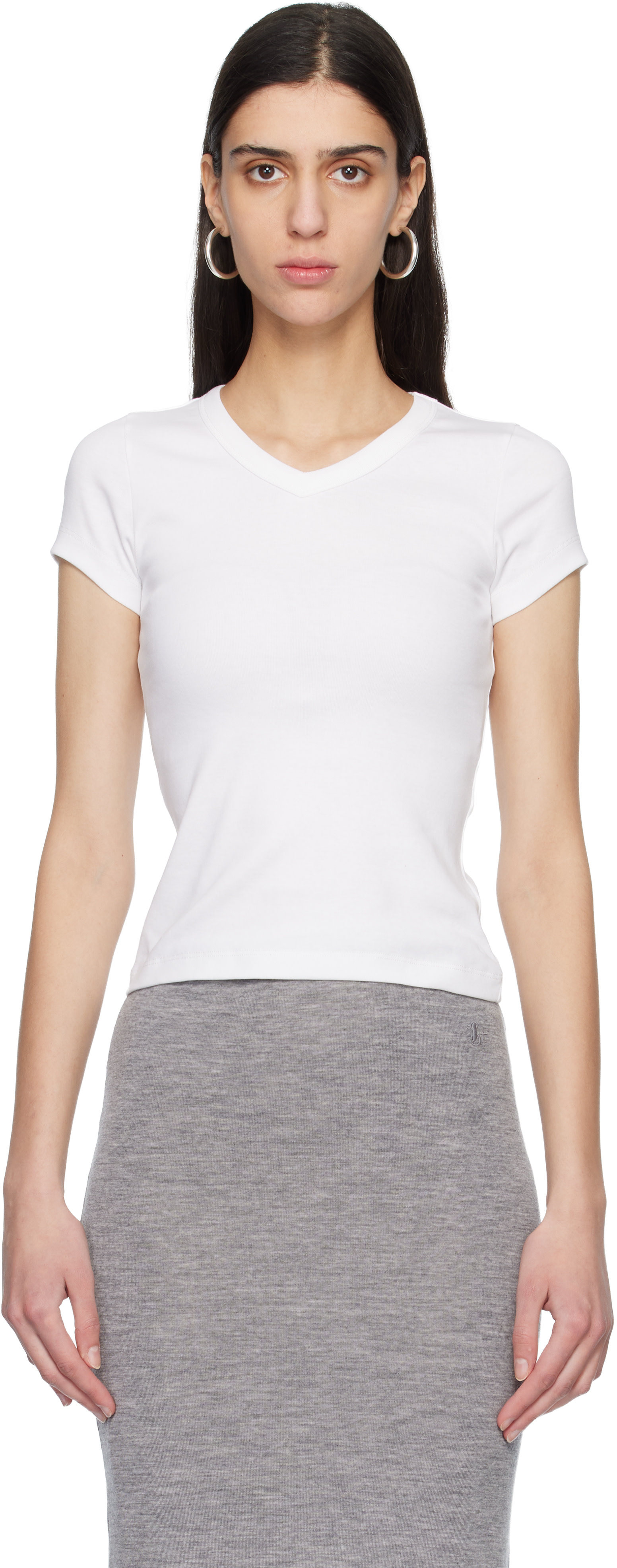 FLORE FLORE - Micro t-shirt Jill blanc