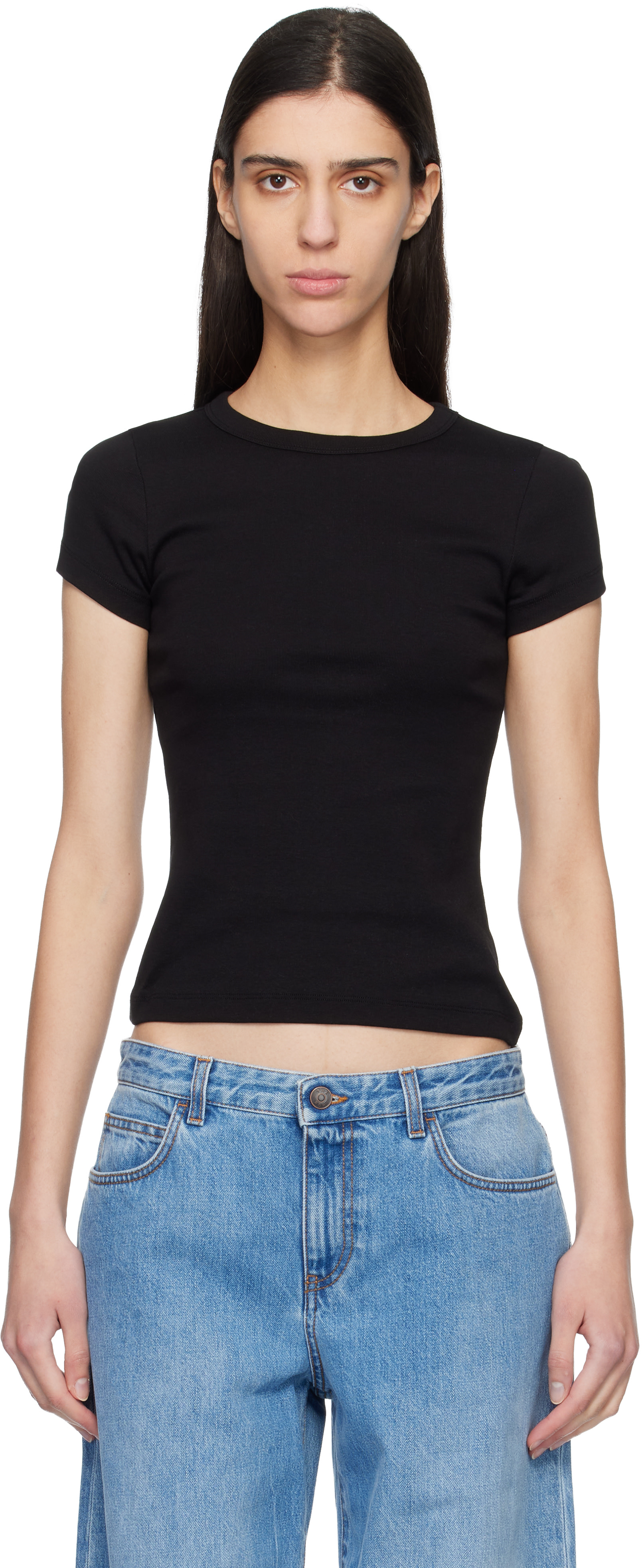FLORE FLORE - Micro t-shirt Car noir
