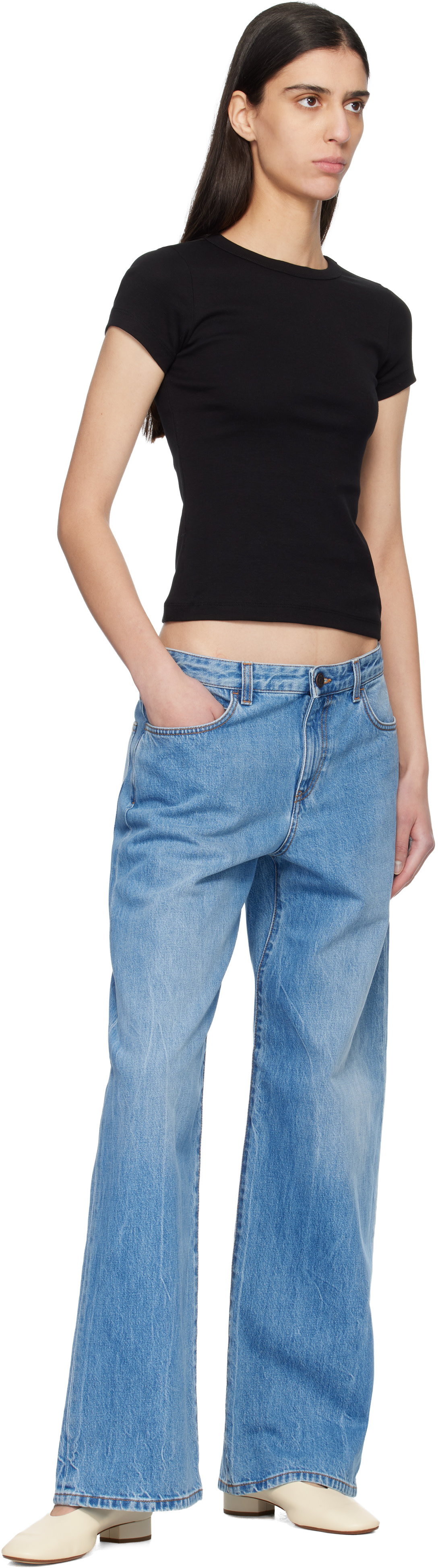 FLORE FLORE - Micro t-shirt Car noir