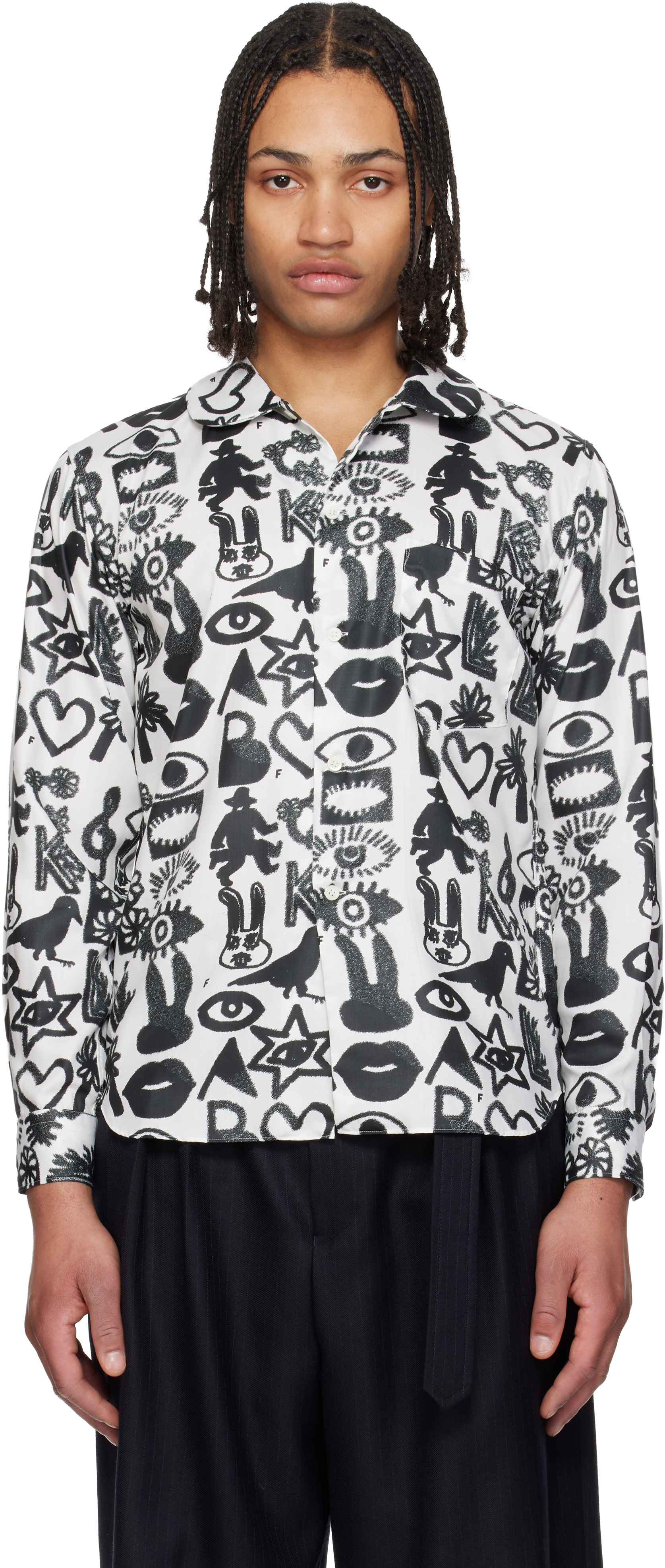Black Comme des Garçons: Black & White Broad Filip Pagowski Print