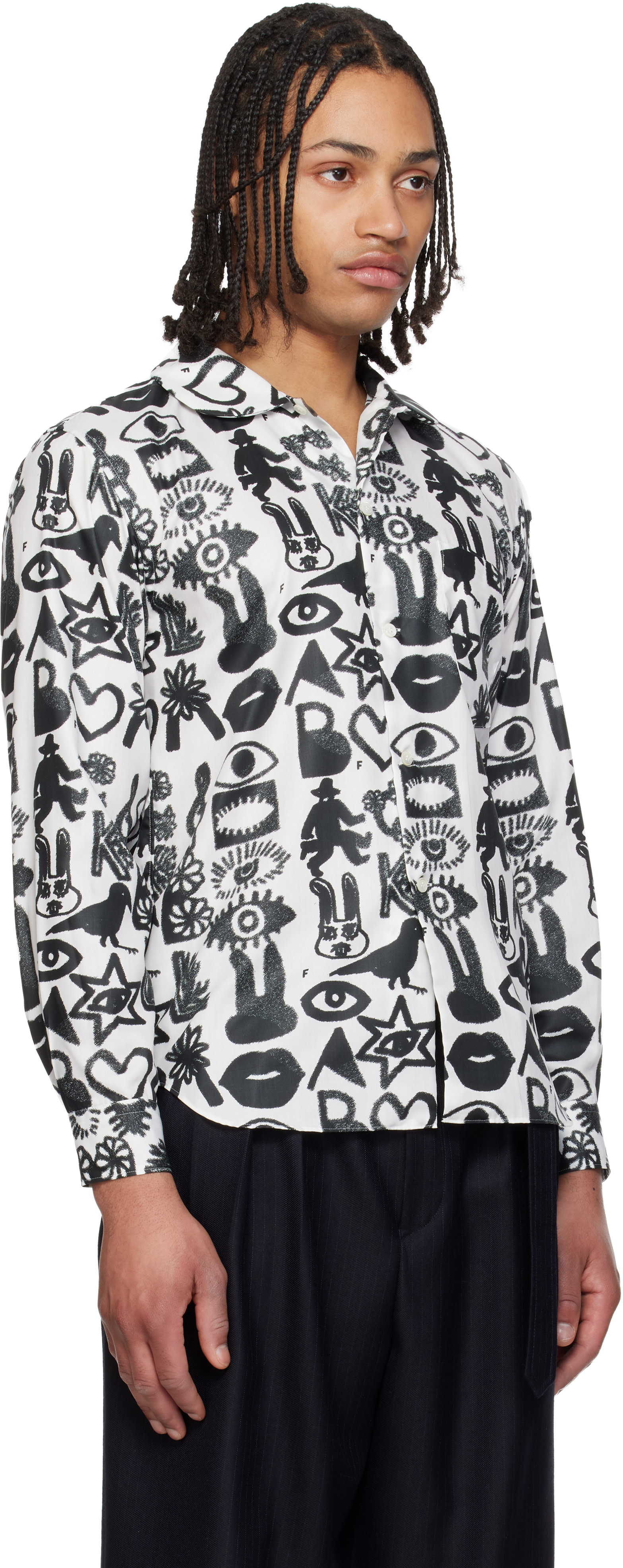 Black Comme des Garçons: Black & White Broad Filip Pagowski Print