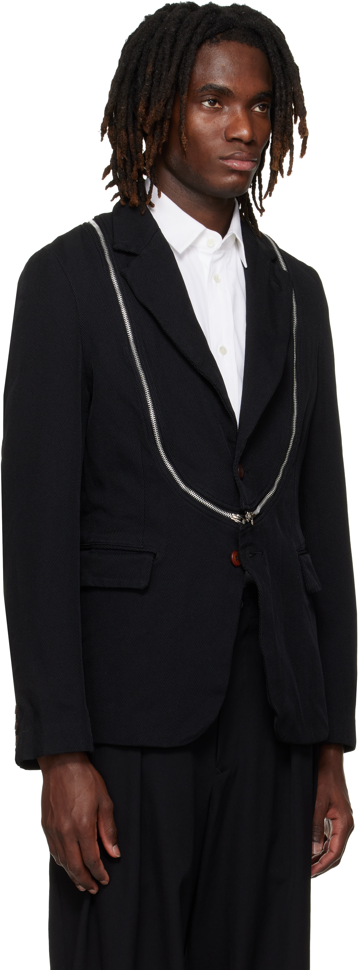 Black Comme des Garçons: ブラック Heavy Kersey Garment Treated