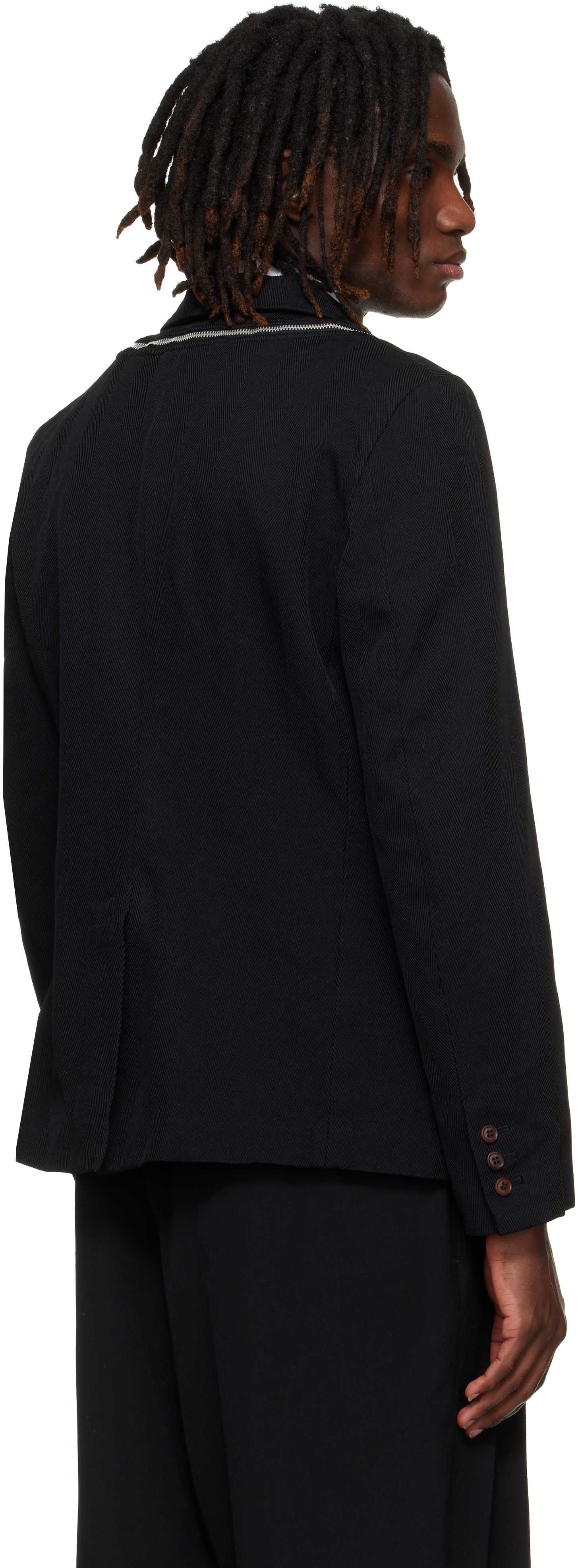 Black Comme des Garçons: ブラック Heavy Kersey Garment Treated