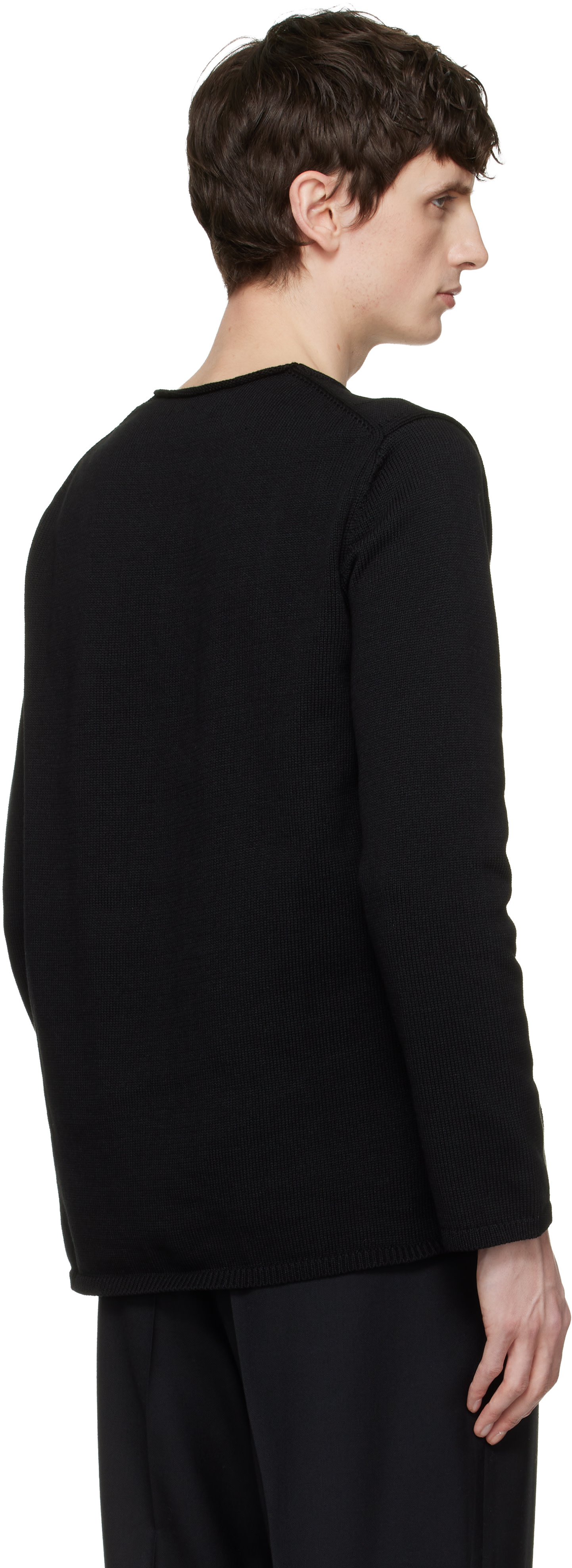 Black Comme des Garçons - 블랙 컷아웃 스웨터
