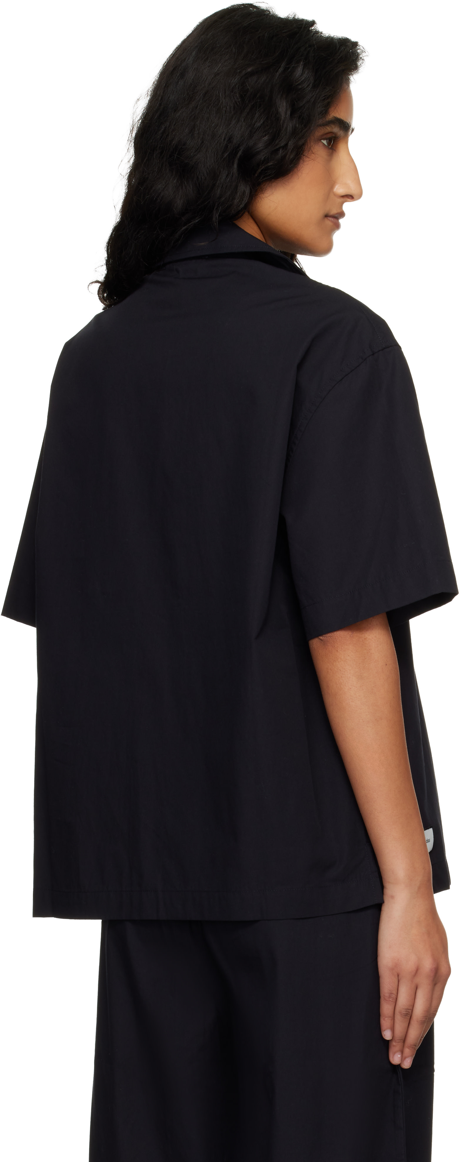 Entire Studios: Black SS Pyjama Shirt | SSENSE Canada