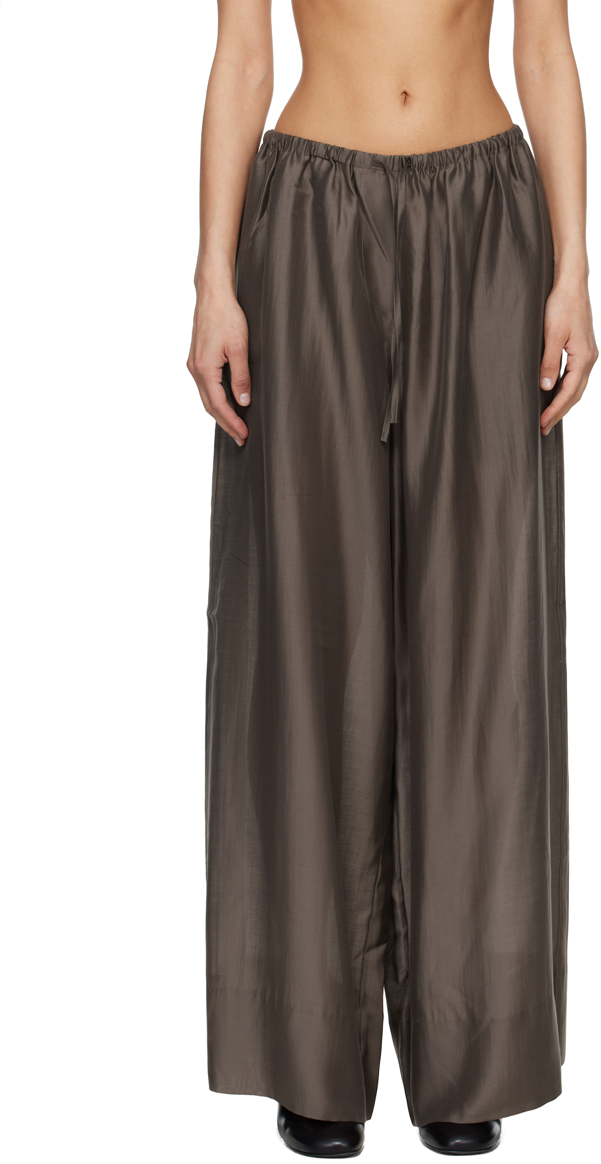 Entire Studios - Pantalon ample Vento brun