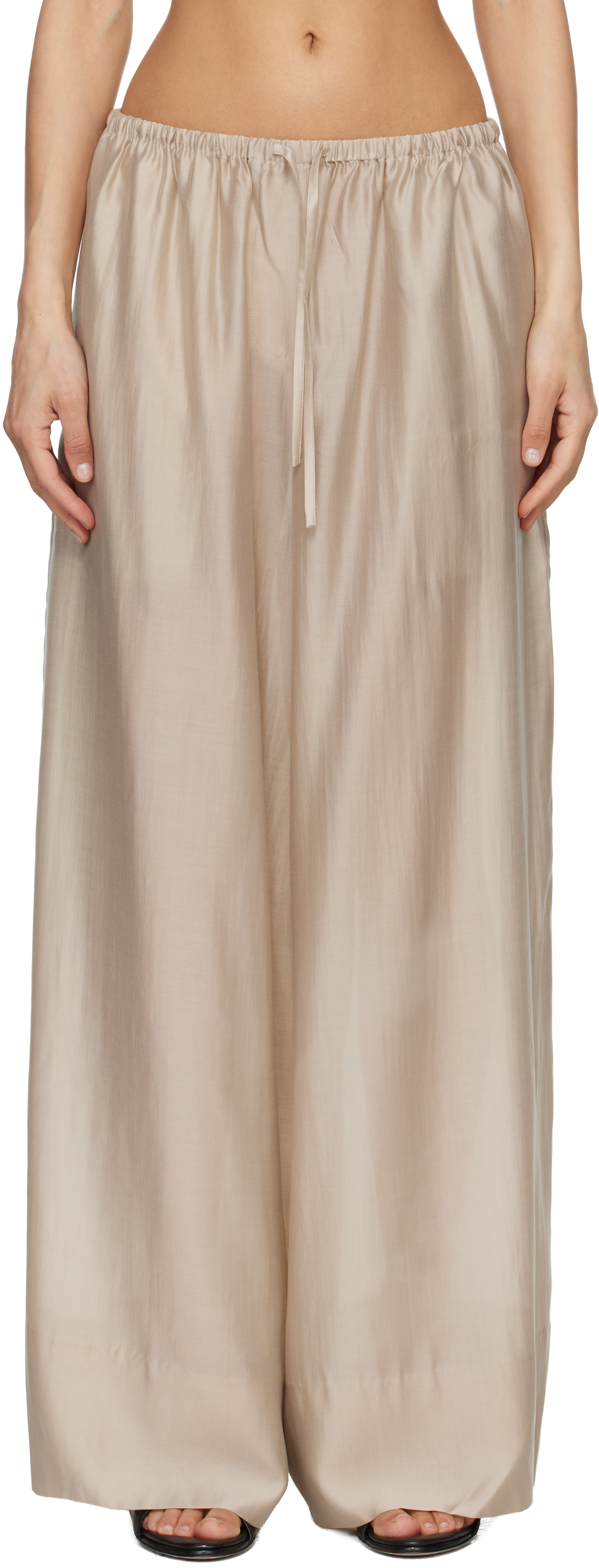 Entire Studios - Pantalon ample Vento beige