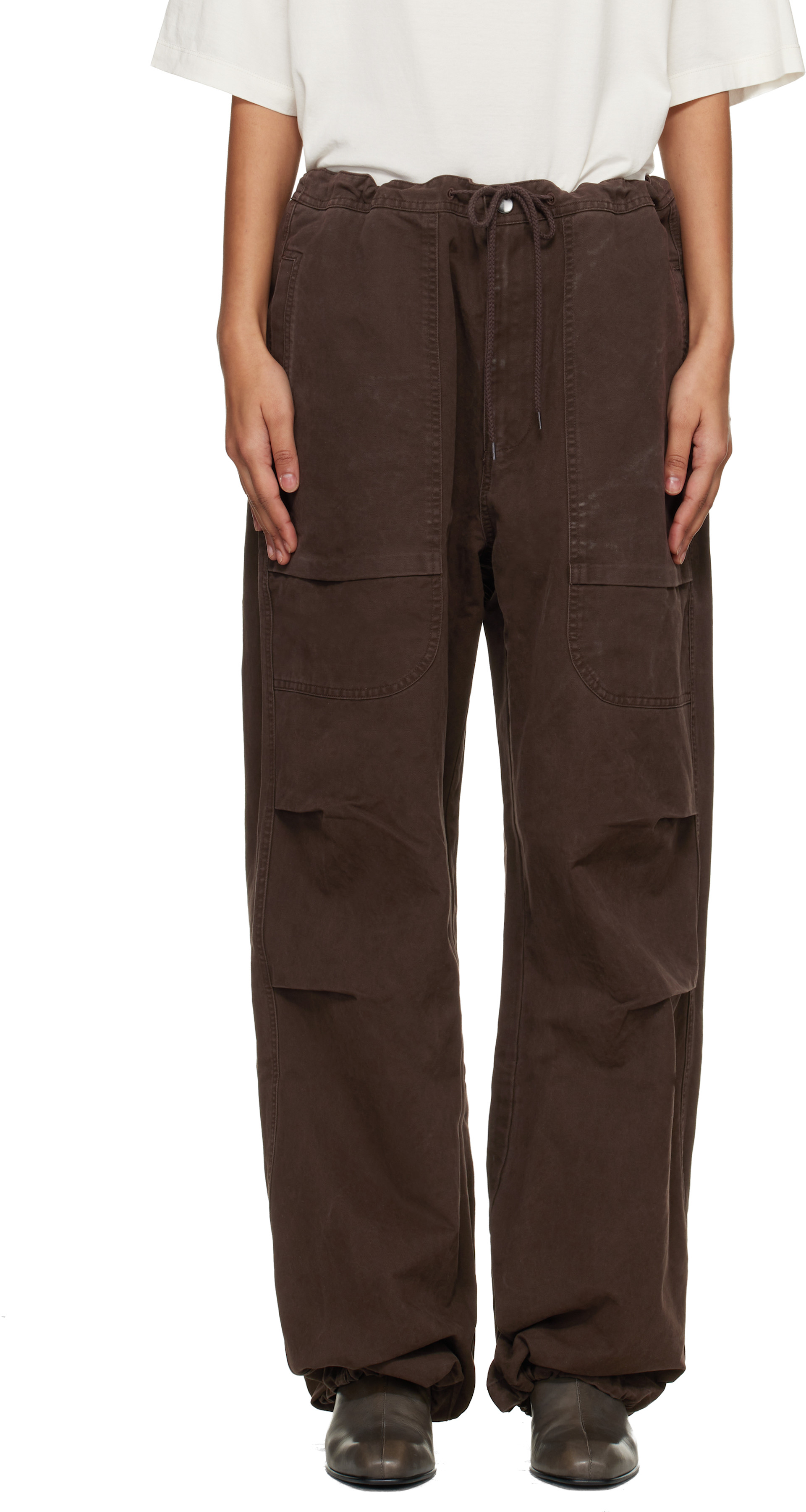 Entire Studios - Pantalon cargo Barren brun