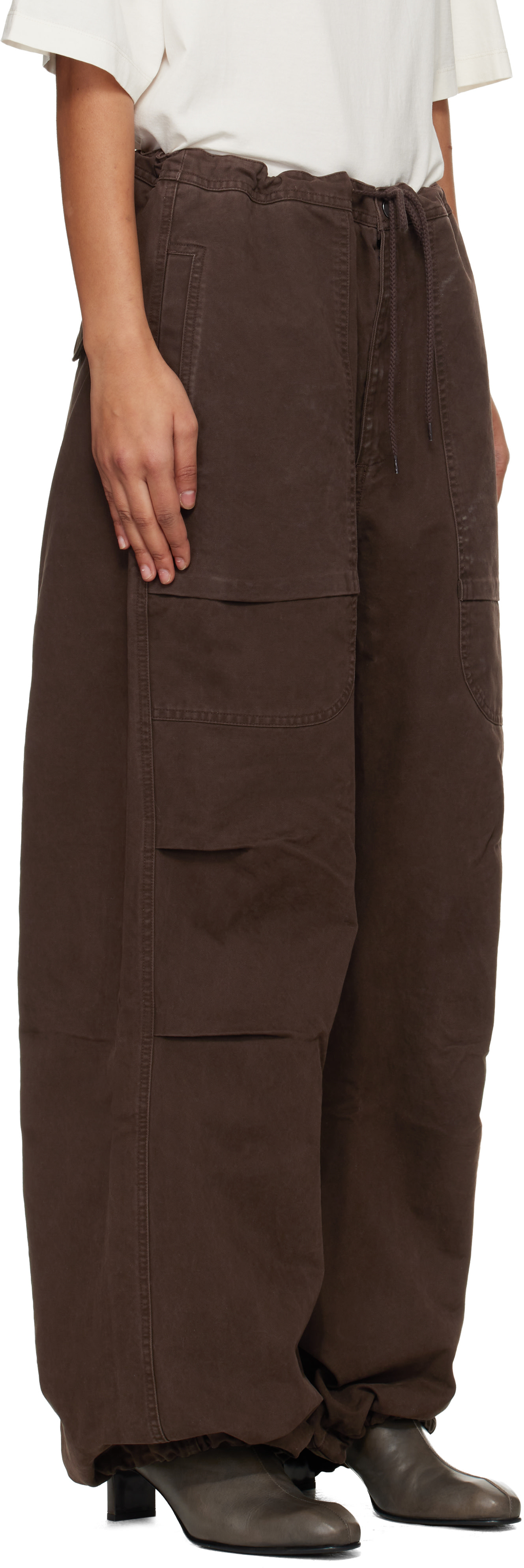 Entire Studios - Pantalon cargo Barren brun