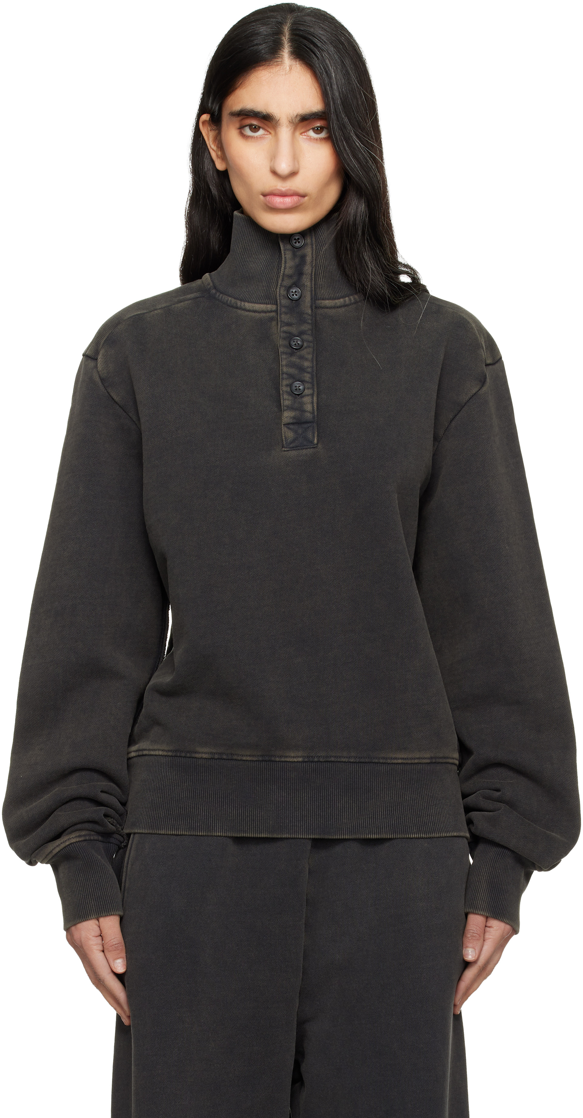 Entire Studios - Pull molletonné Port noir