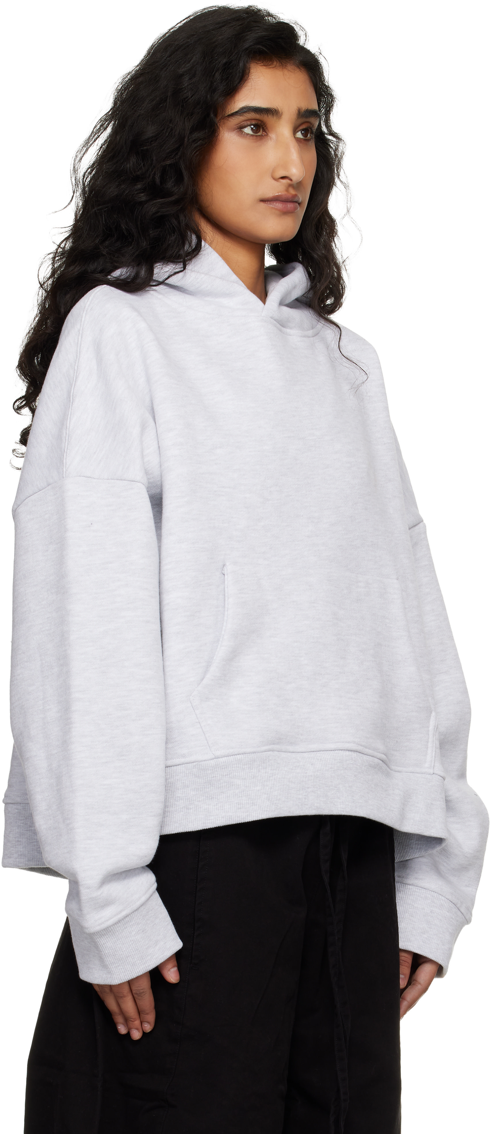 Entire Studios - Pull à capuche épais gris