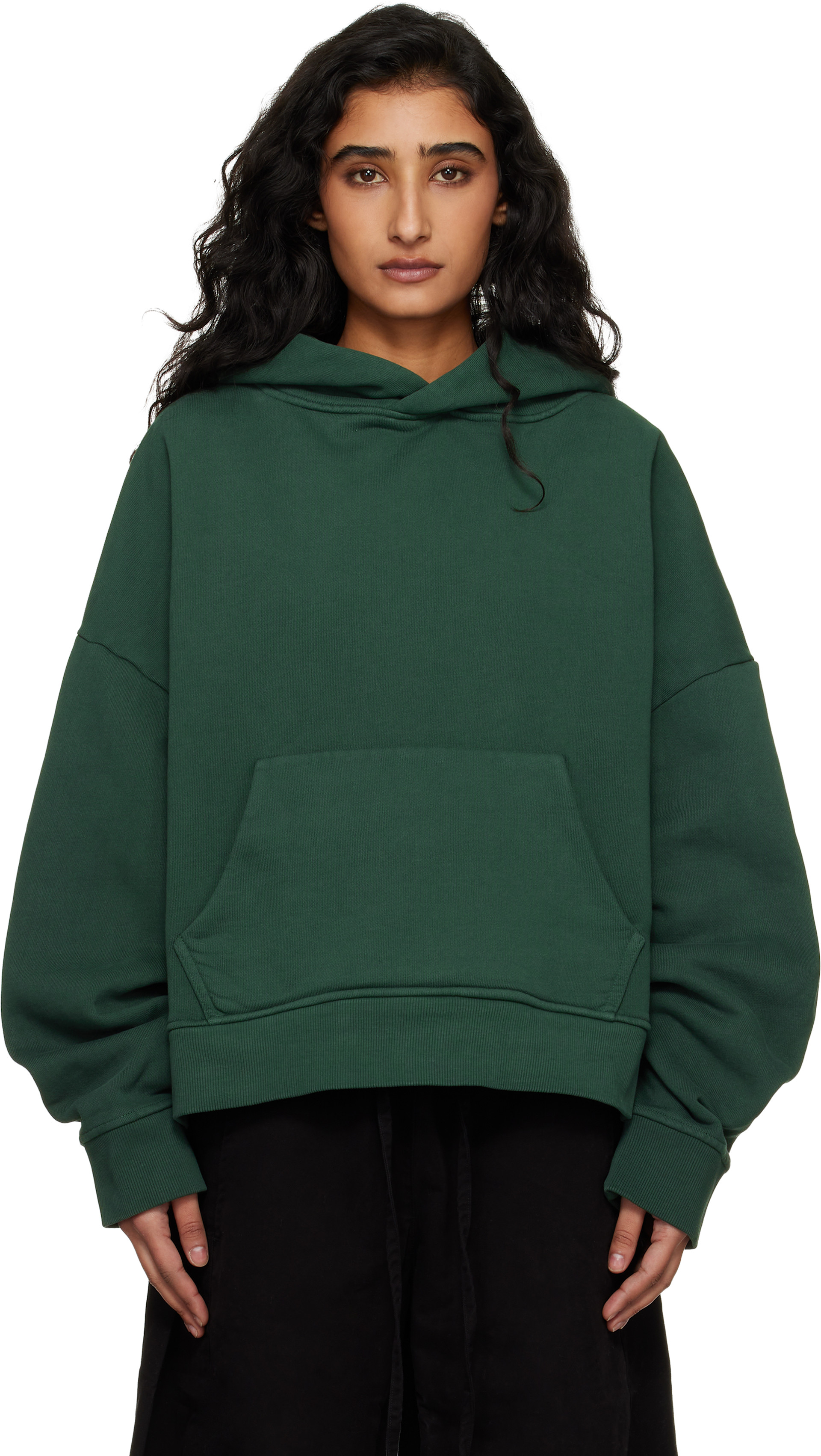 Entire Studios - Pull à capuche épais vert