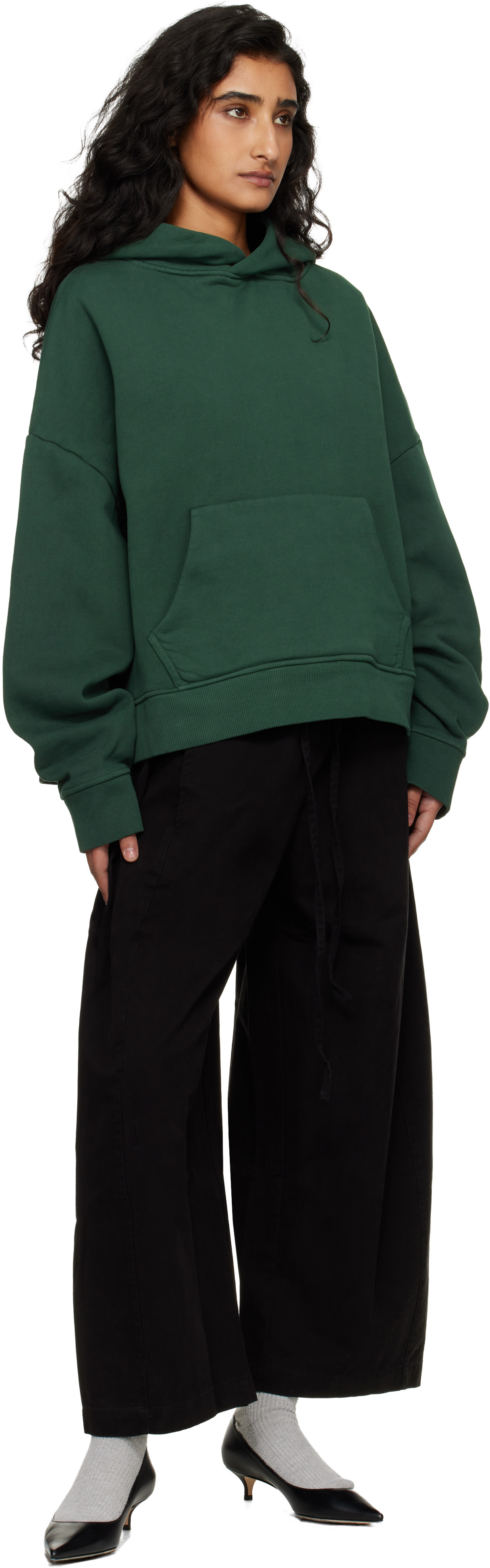 Entire Studios - Pull à capuche épais vert