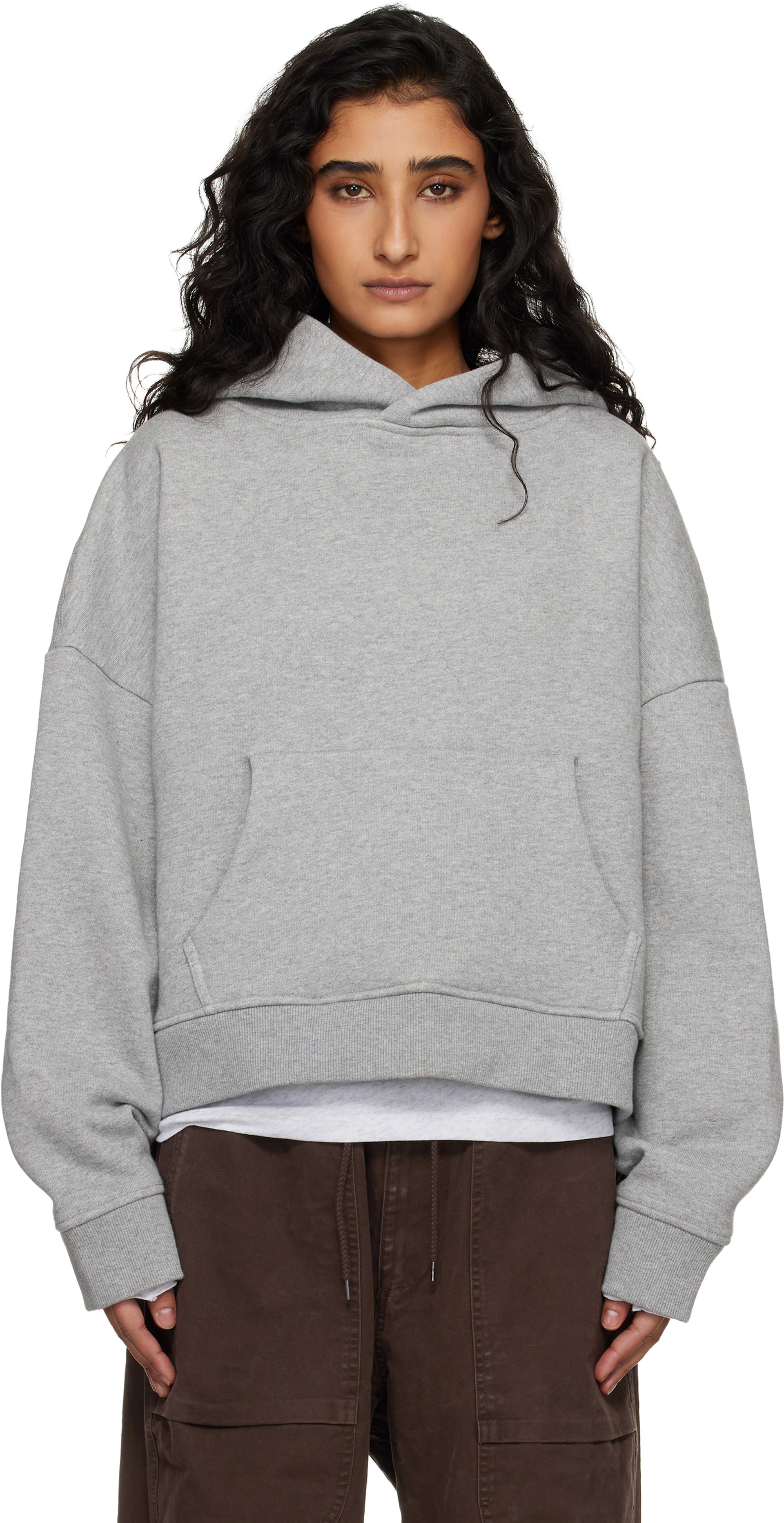 Entire Studios - Pull à capuche épais gris