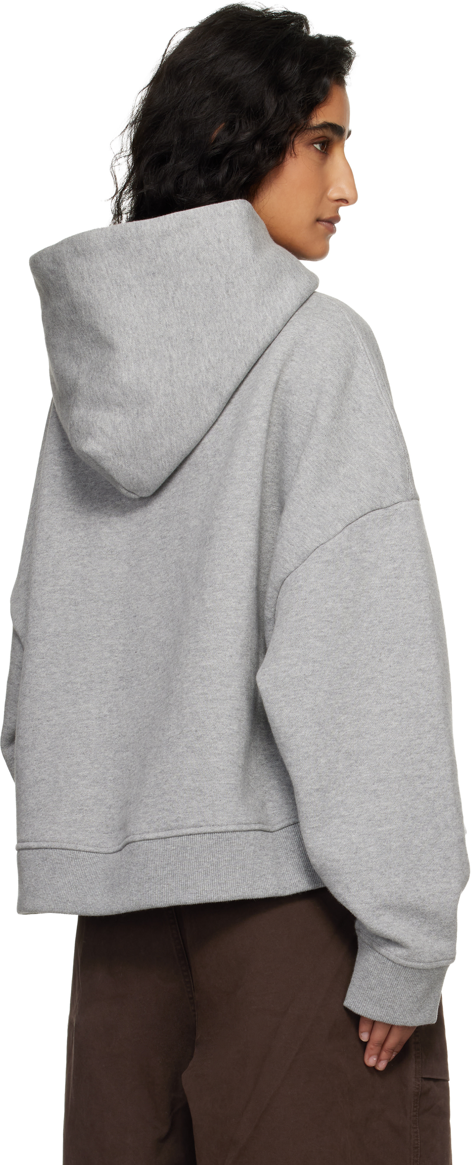 Entire Studios - Pull à capuche épais gris