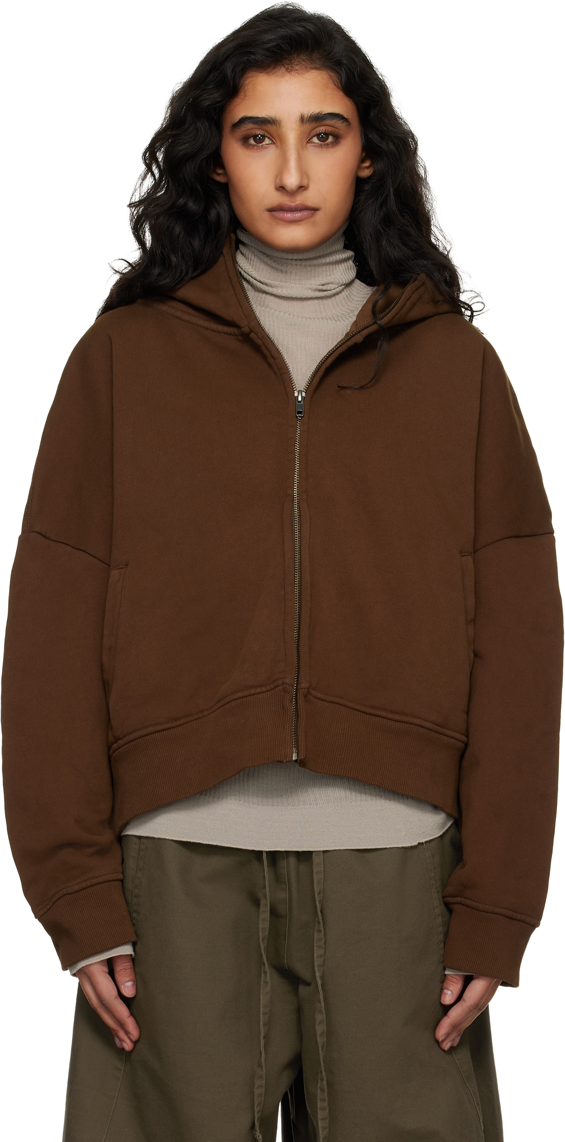 Entire Studios - Brown Eternal Zip Hoodie