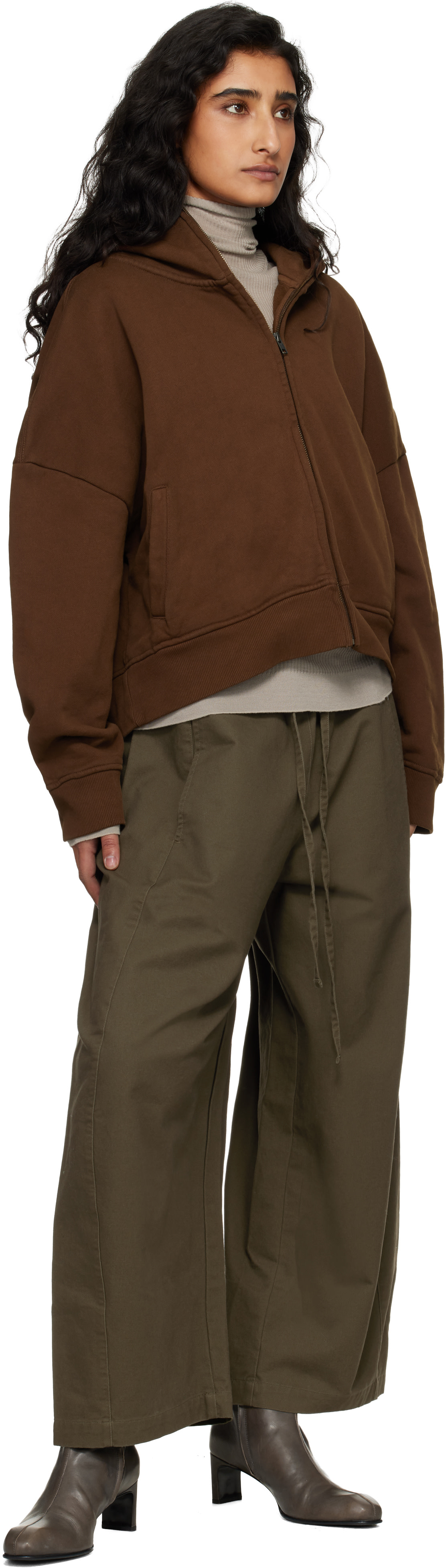 Entire Studios - Brown Eternal Zip Hoodie