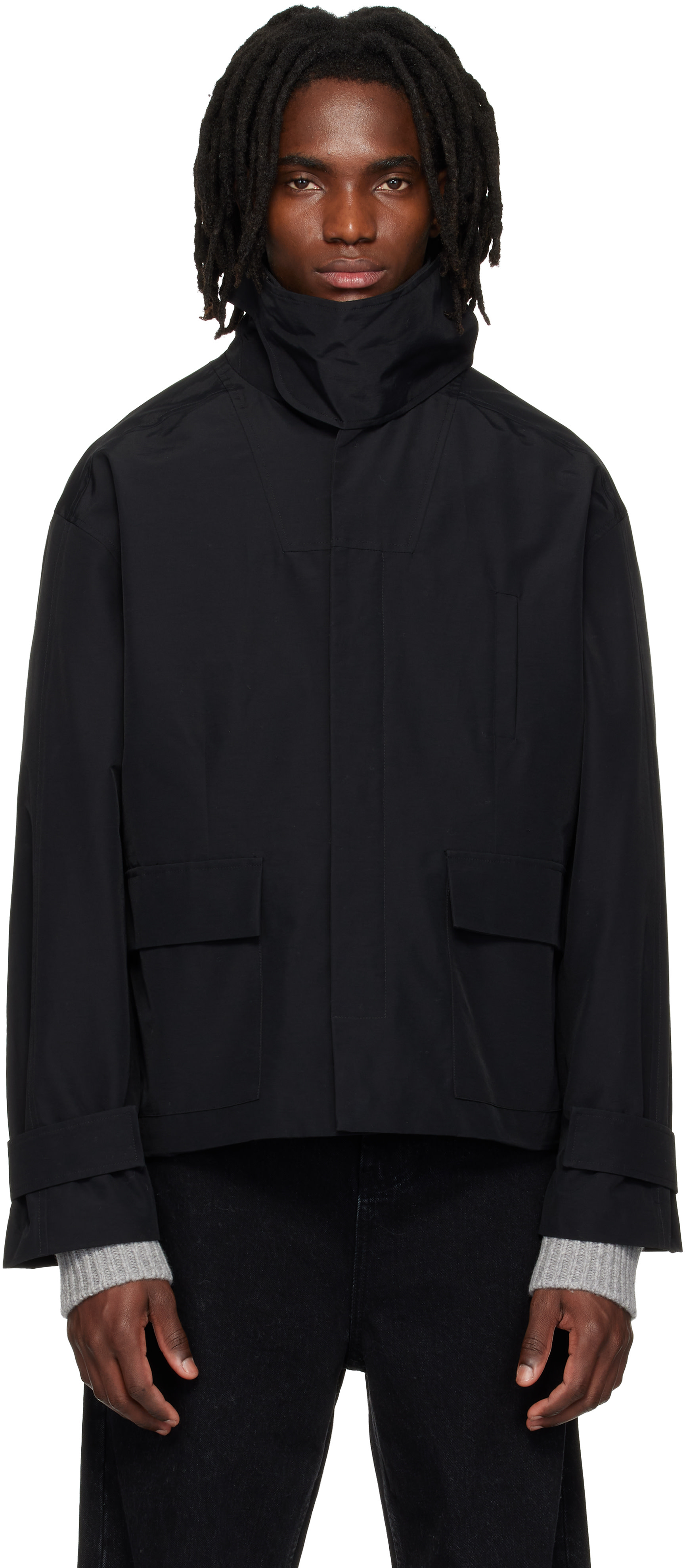 Entire Studios - Blouson de style trench noir