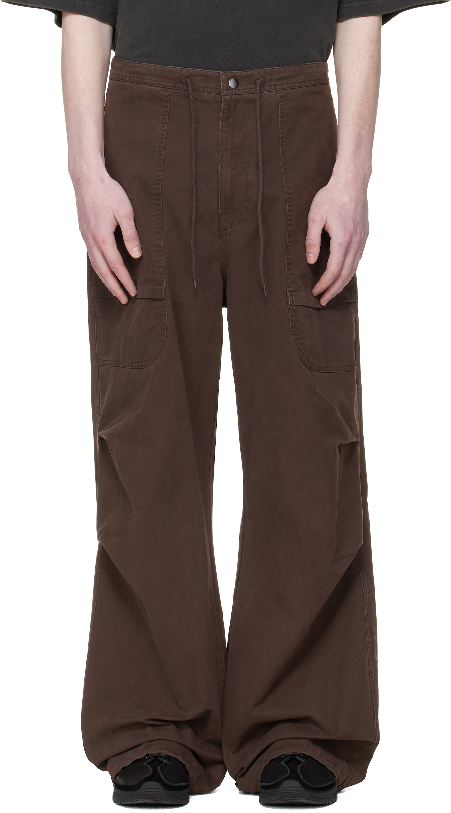 Entire Studios - Pantalon cargo Barren brun